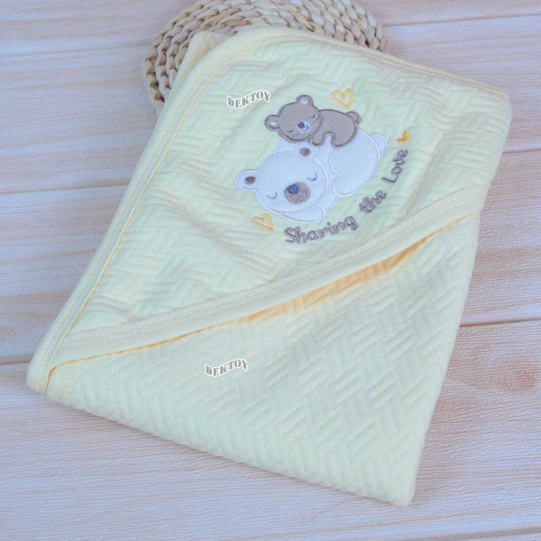 First Wear ผ้าห่อตัวเด็กทารก แบบสำเร็จรูป ผ้าแซนวิช ไซส์ 72x89 ซม.