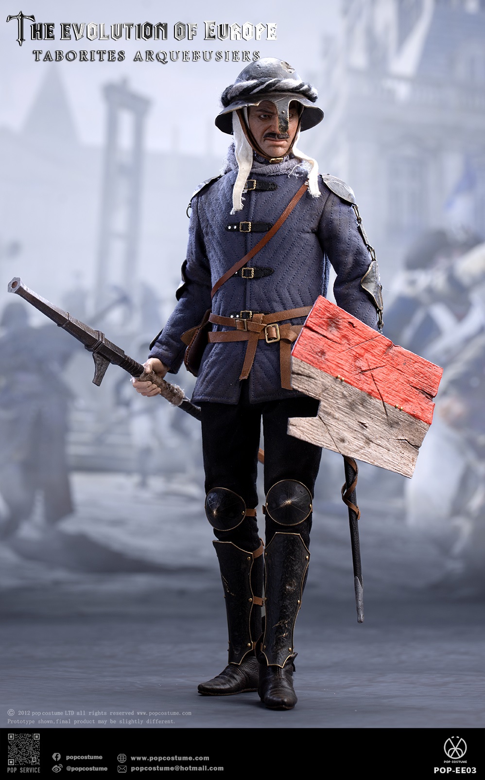 [สั่งจอง] POP COSTUME POP-EE03 1/6 : The Evolution of Europe Taborites Hussite Wars 1420 Arquebusiers