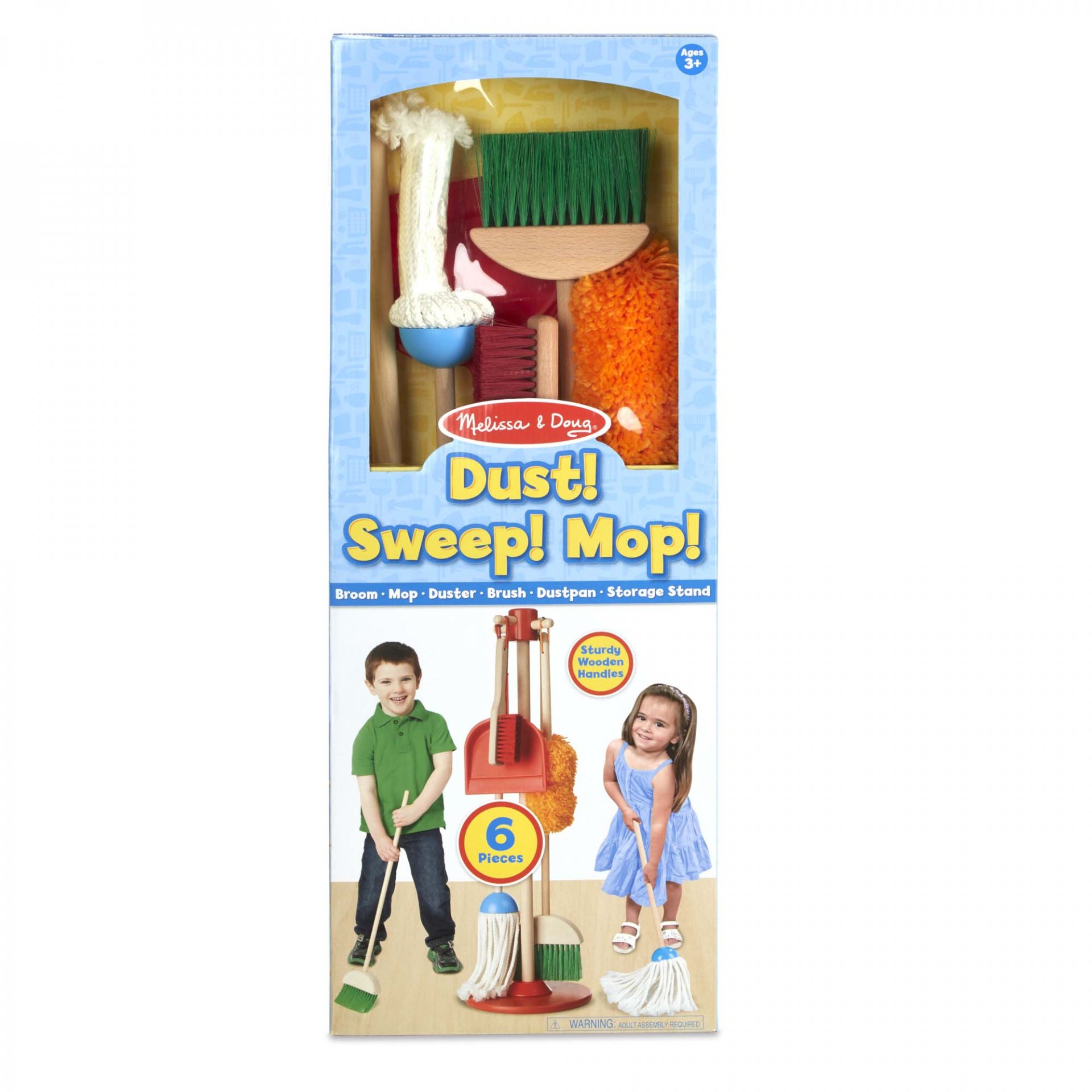 ชุดไม้กวาด พร้อมขาตั้ง Melissa & Doug Dust! Sweep! Mop! รุ่น 8600 ของเล่นเสริมพัฒนาการเด็ก