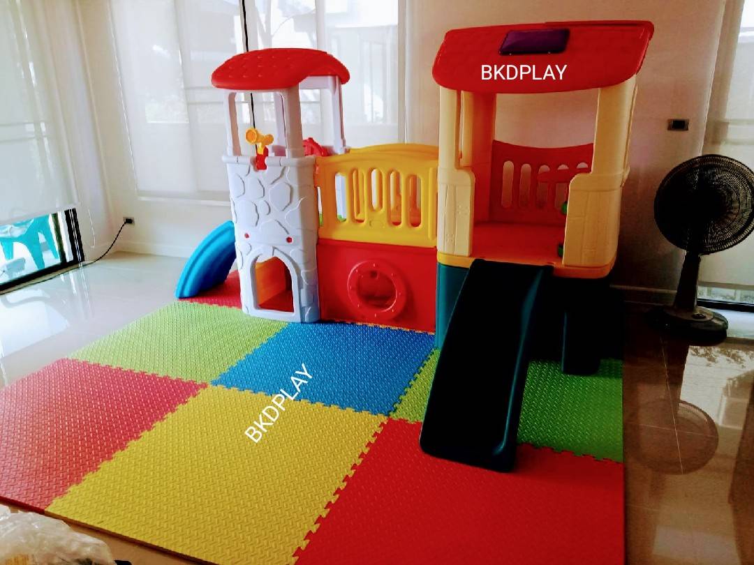 แผ่นโฟมปูพื้นกันกระแทก จิ๊กซอ EVA (งานนำเข้า) 20 มล 100x100 หนา2 ซม. ,แผ่นกันกระแทก,แผ่นโฟมปูพื้น, โฟมปูพื้น,จิ๊กซอว์ปูพื้น, แผ่นรองคลาน สำหรับเครื่องเล่นสนามในร่ม ห้องเด็กเล่น พร้อมส่ง ราคาโรงงาน