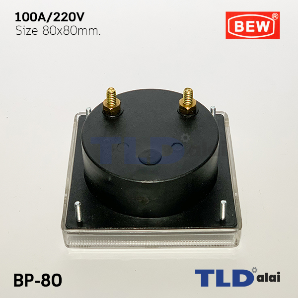 พาแนลมิเตอร์ แบบเข็ม ขนาด 100A ขนาด 80x80 mm. รุ่น BP-80 พร้อมอุปกรณ์ยึด Panel Meter ตัววัดความถี่ไฟฟ้า (Analog Frequency Panel Meter)
