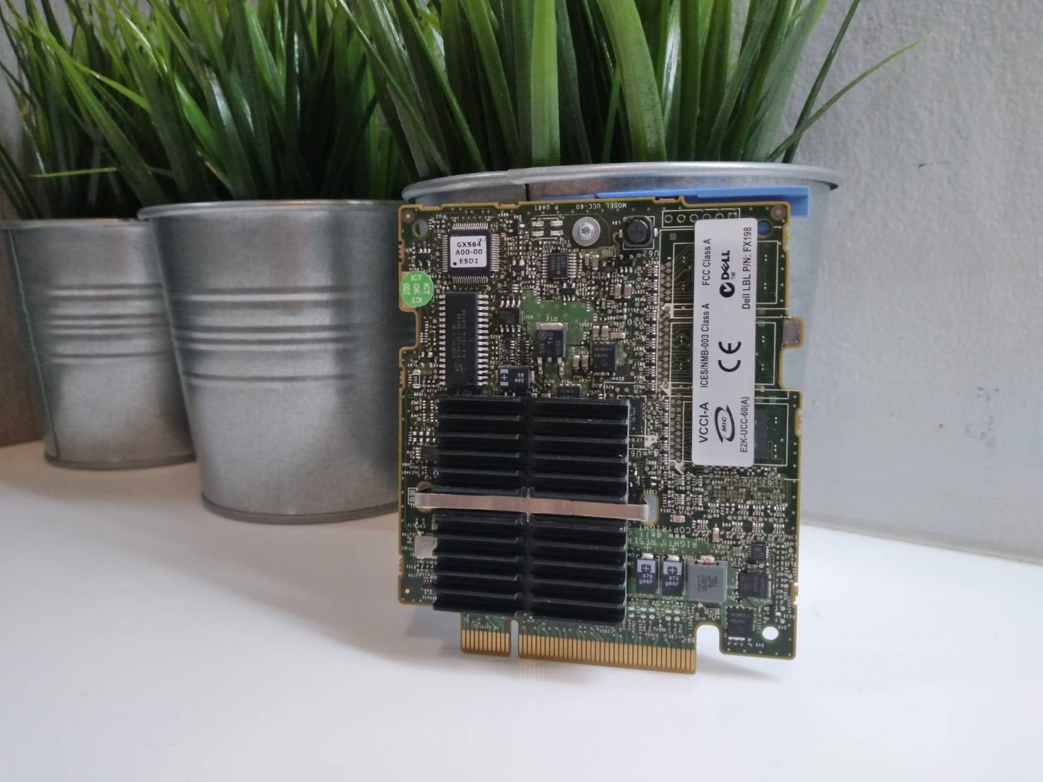Dell FX198 PowerEdge M600 Cerc 6-i PCI-Express SAS Raid Controller Card