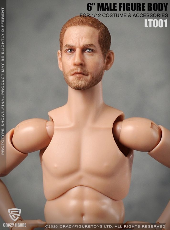 [สั่งจอง]Crazy Figure LT001 1/12 The head carves the multi joint movable male body