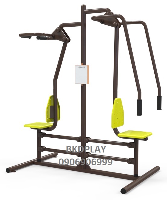 เครื่องบริหารกล้ามเนื้อแขน-หัวไหล่ (แบบดึง-ดันยกตัว) เครื่องออกกำลังกาย, กลางแจ้ง, ลานกีฬา, อเนกประสงค์, สนามกีฬา สั่งผลิต7-15วัน