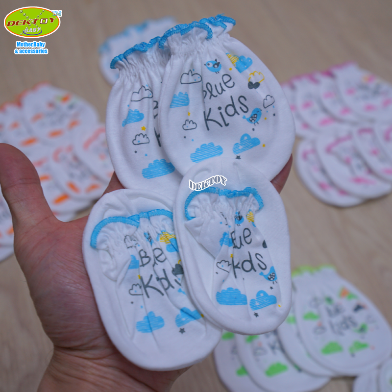 Littelhome baby ถุงมือ+ถุงเท้า เด็กแรกเกิด-3เดือน แพ็ค12คู่