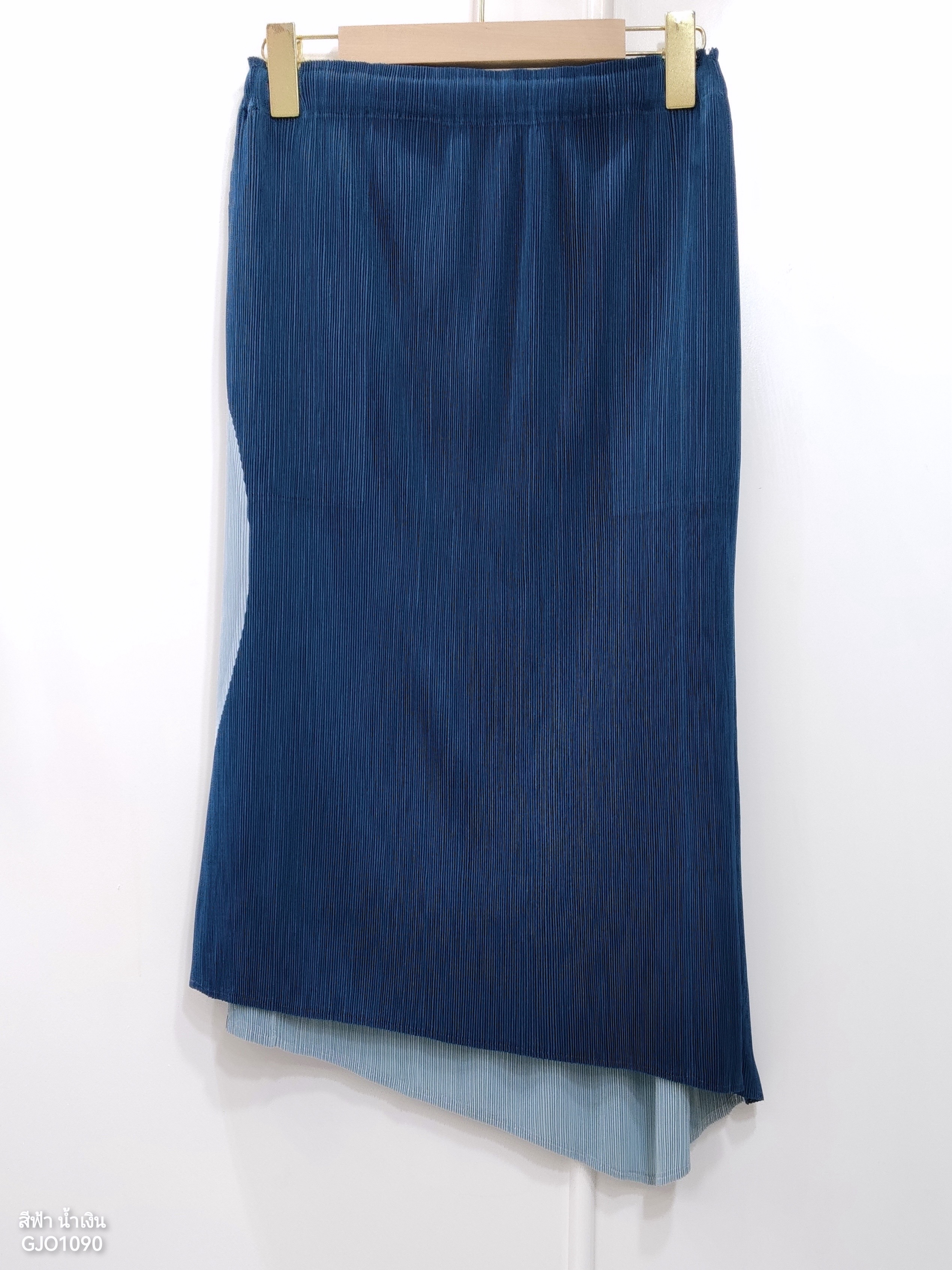 ปรับราคาลง20%!! ยาว 26นิ้ว! 2MUAY รุ่น GJO1090 กระโปรงพลีทคุณภาพ TWO TONE PLEATED SKIRT 6 สี FREE SIZE