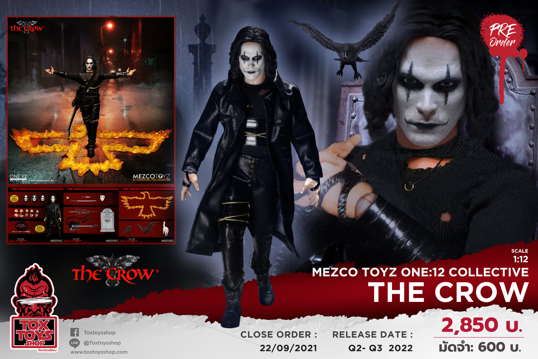 [สั่งจอง] Mezco Toyz ONE:12 COLLECTIVE : The Crow