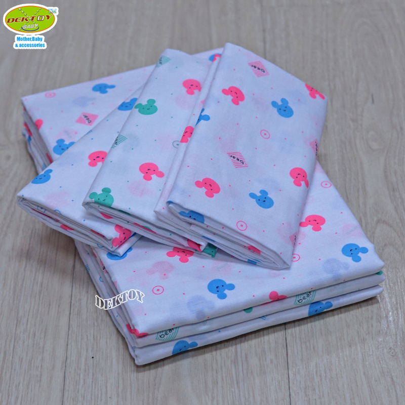 Gold Baby ผ้าอ้อมสาลู 2 ชั้นเกรดA ลายหัวหมี Bear 12 ผืน