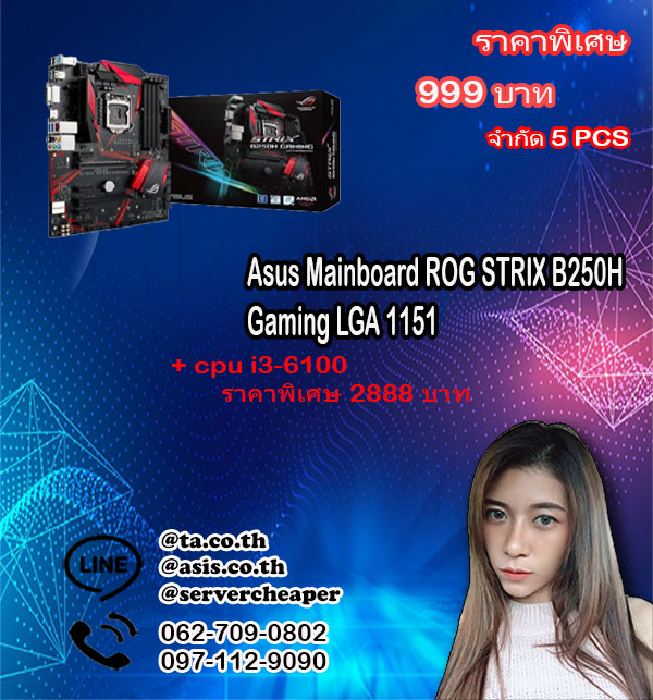 Asus Mainboard ROG STRIX B250H