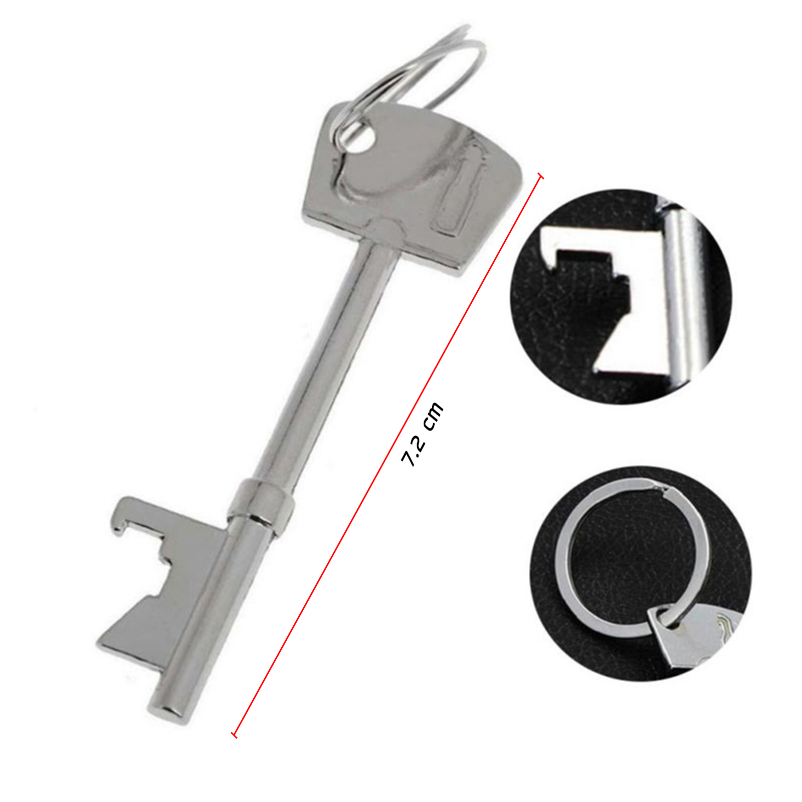 พวกกุญแจ/ป้ายชื่อ มี3แบบ ลวดสลิง-3ชิ้น/ถอดสลัก/ดอกกุญแจเปิดขวด วัสดุคุณภาพ ไม่เป็นสนิม