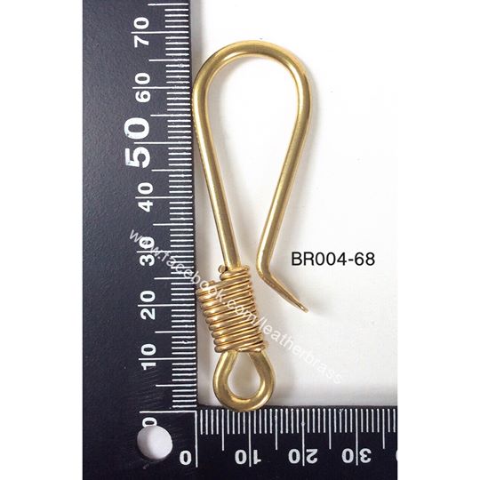 BR004 ตะขอลวดญี่ปุ่น ทองเหลืองแท้ Leatherbrass**ราคาต่อชิ้น** อะไหล่กระเป๋า