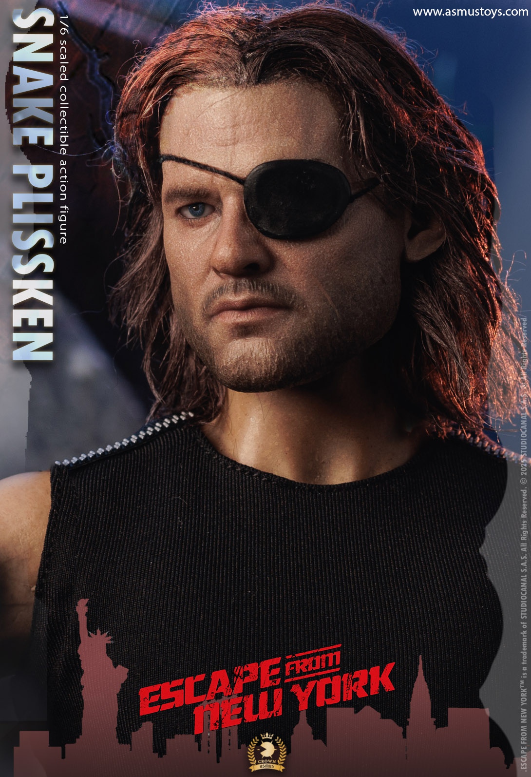 [สั่งจอง]ASMUS TOYS 1/6 : THE CROWN SERIES - SNAKE PLISSKEN