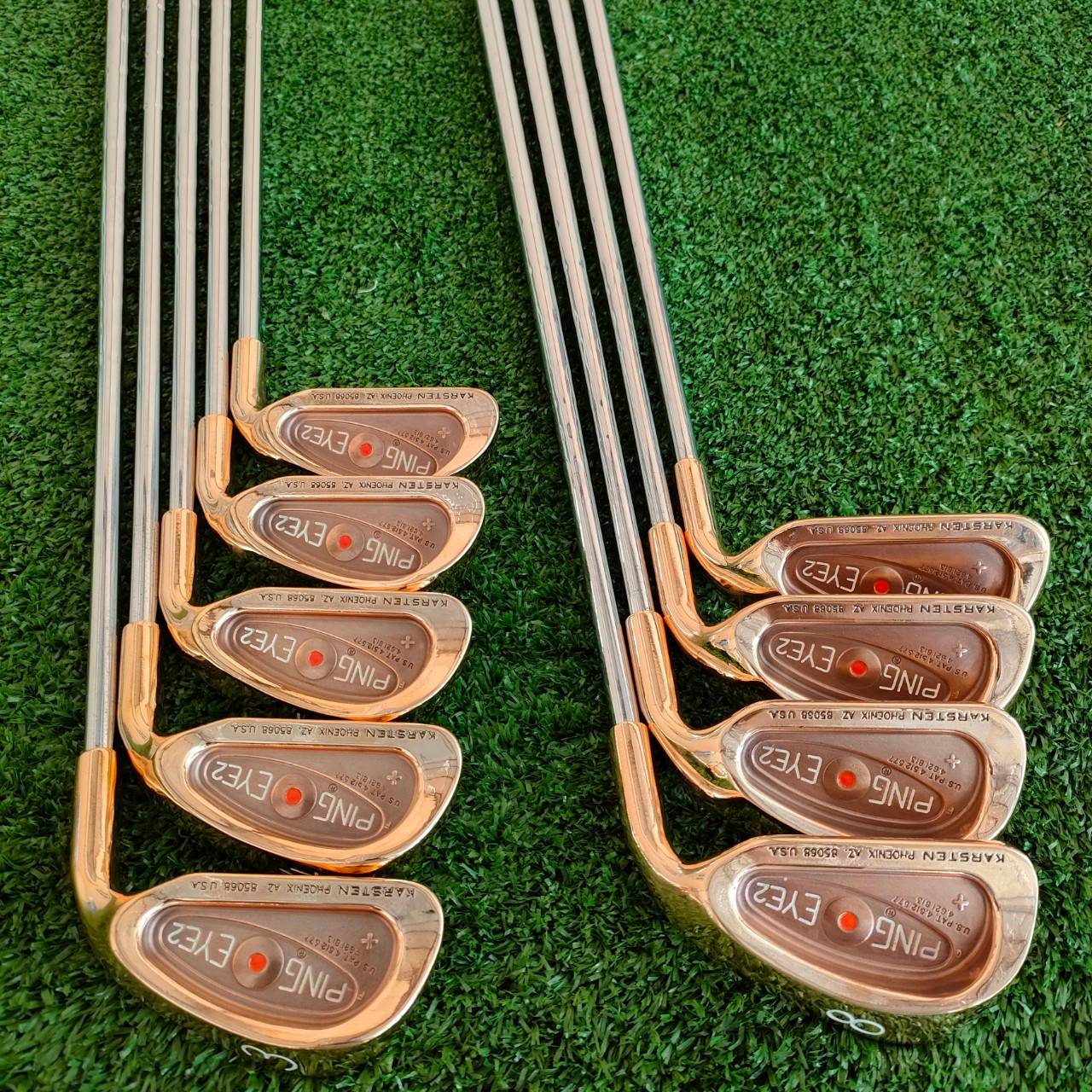 ชุดเหล็ก PING EYE2 PLUS จุดส้ม มีเหล็ก 3-9 เเละ SW W ก้าน PING KARSTEN FLEX R