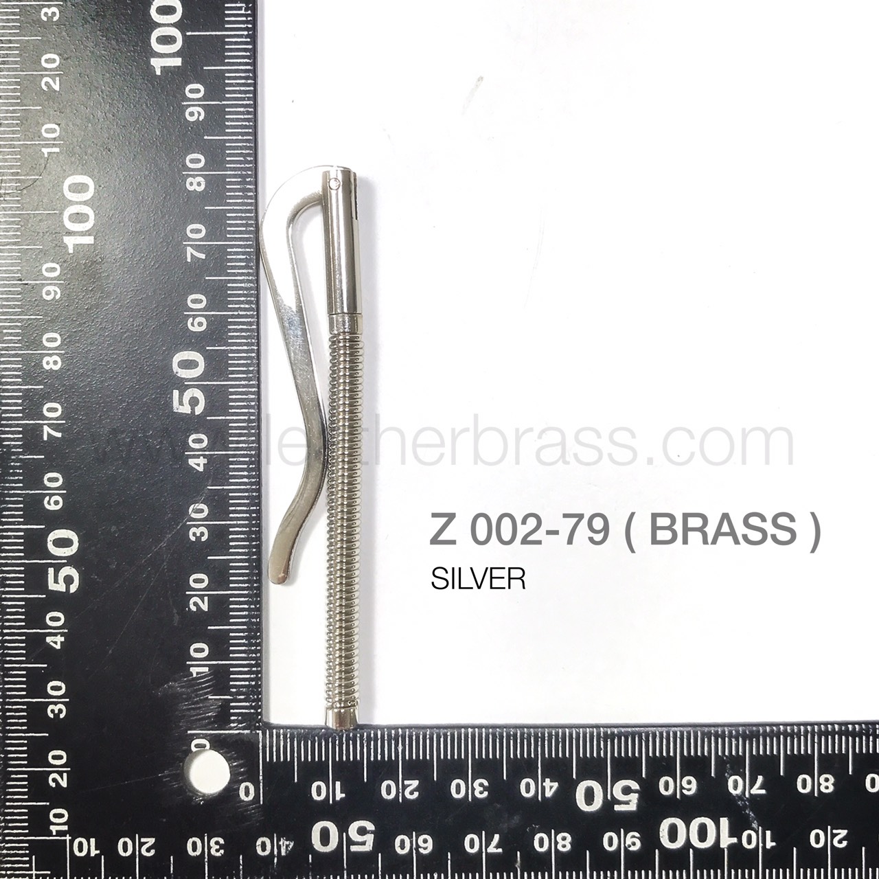 Z002-79 มันนี่คลิบแบบสปริงเนื้อทองเหลือง ที่หนีบธนบัตรแบบสปริง **ราคาต่อชิ้น** อะไหล่กระเป๋า leatherbrass
