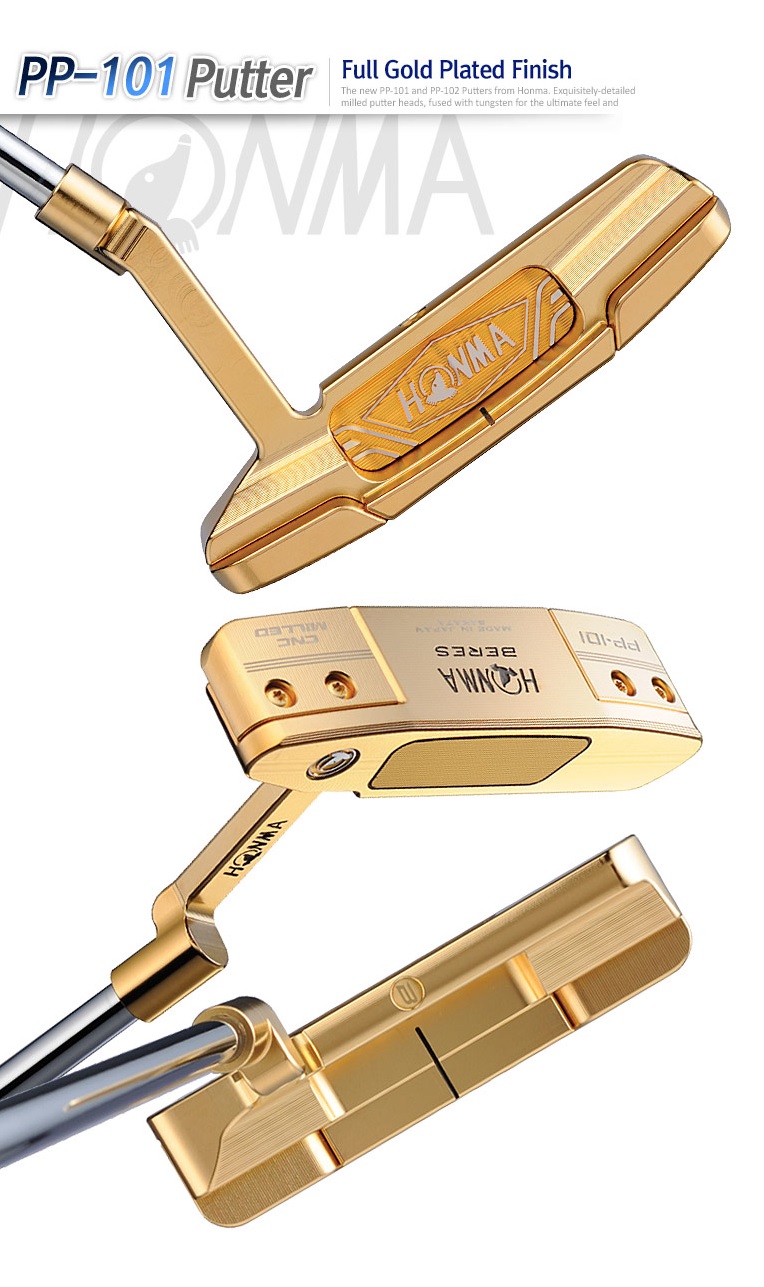 PUTTER HONMA BERES PP-101 ความยาว 34 นิ้ว มาพร้อม COVER พัตเตอร์ระดับเทพ HIGH - END ต้องใช้ให้ได้สักครั้งในชีวิตนักกอล์ฟ ของใหม่ราคาเกือบ 5 หมื่นบาท!!!