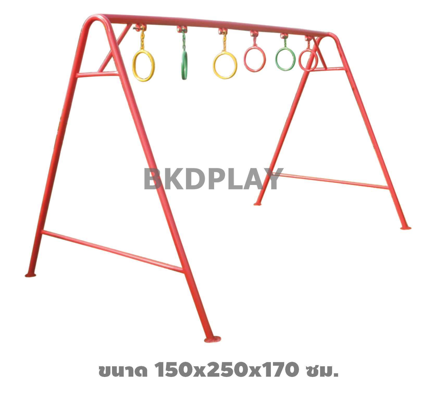เครื่องเล่นสนาม กลางแจ้ง เหล็ก ชุดอุปกรณ์ ห่วงโหน Outdoor Playground, ราคาโรงงาน สินค้าสั่งผลิต 10-20 วัน