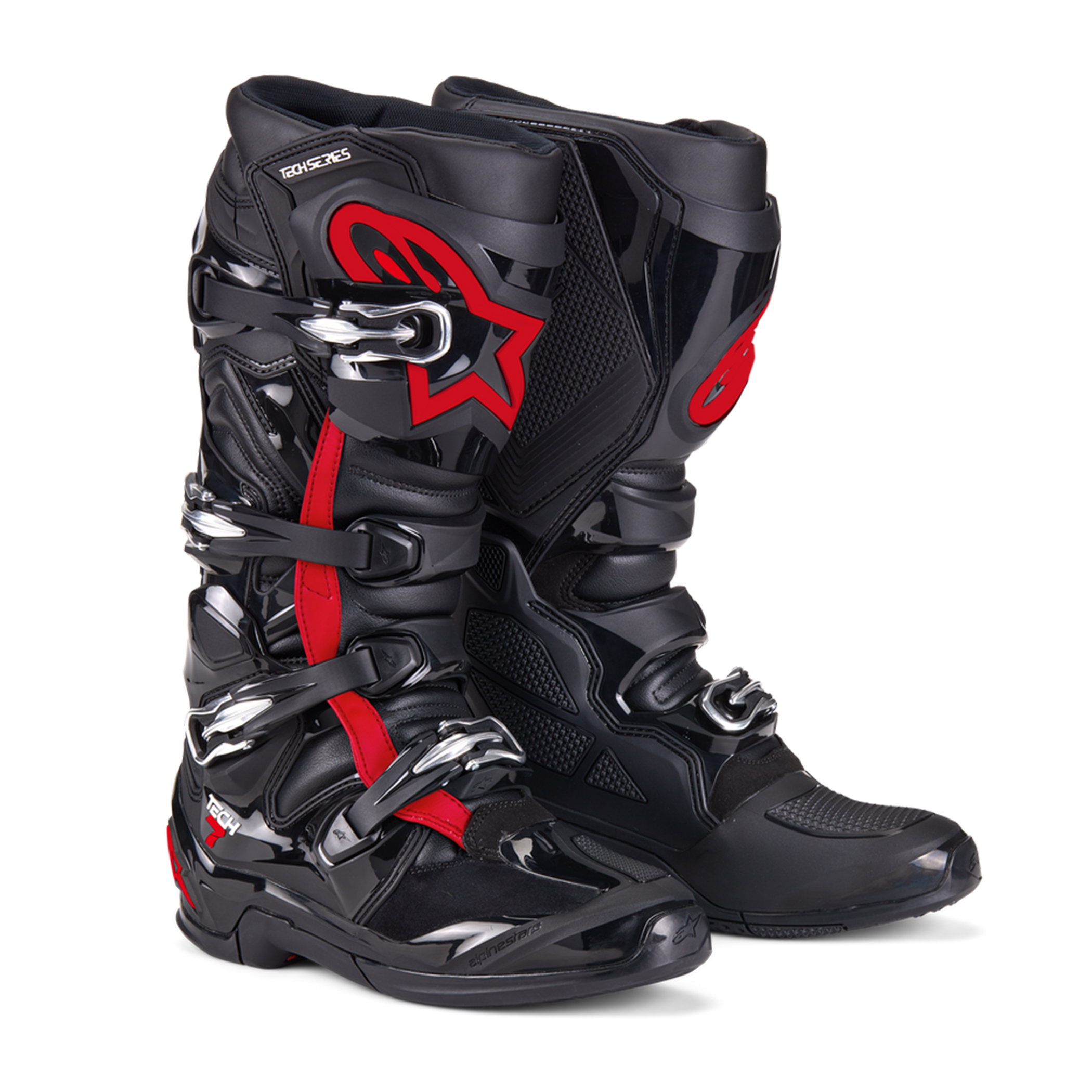 รองเท้า Alpinestars Tech 7 V2 Boot - Black/Red Fluo