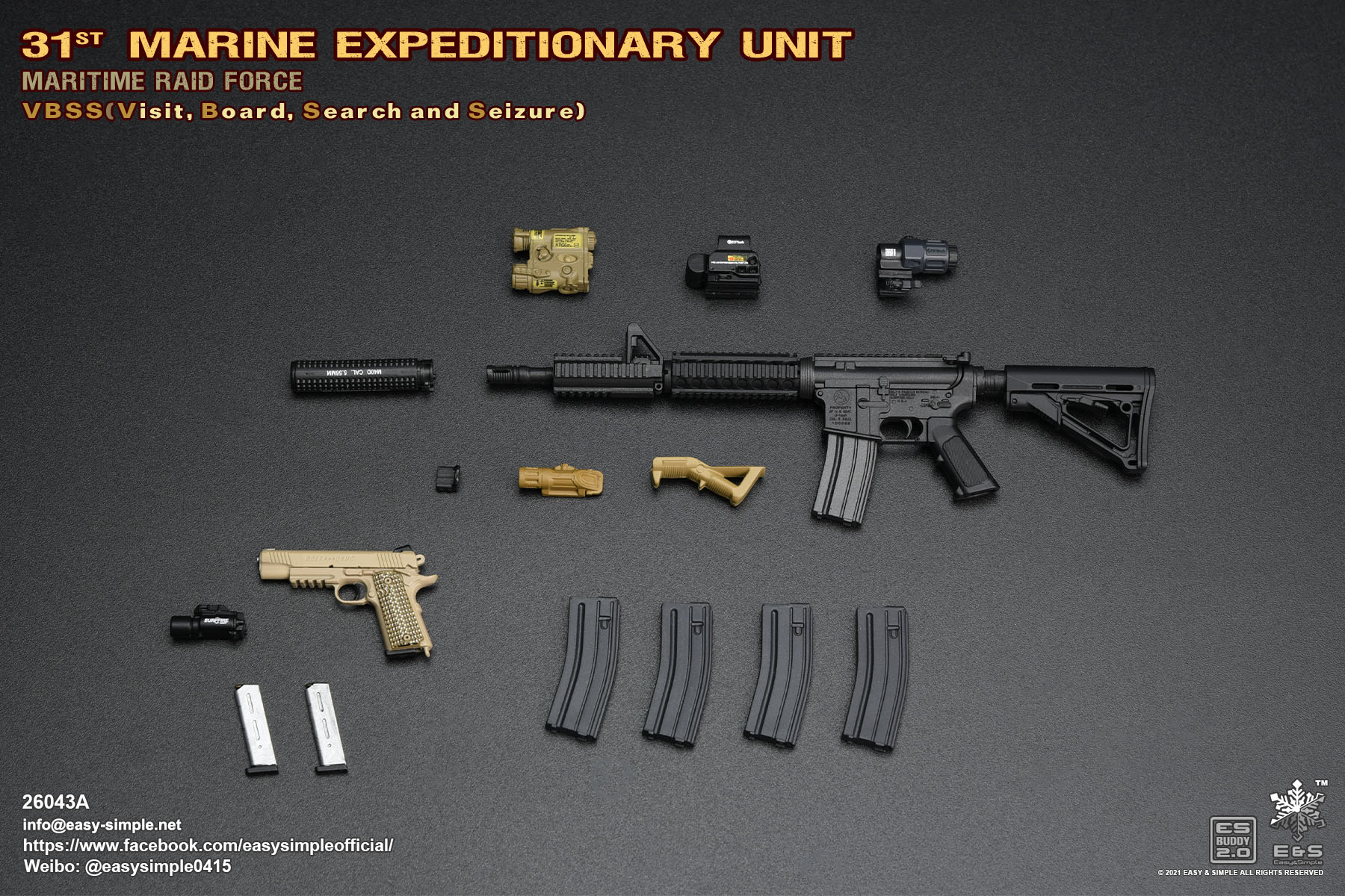 [สั่งจอง] Easy&Simple 26043A 1/6 : 31st MEU MRF VBSS