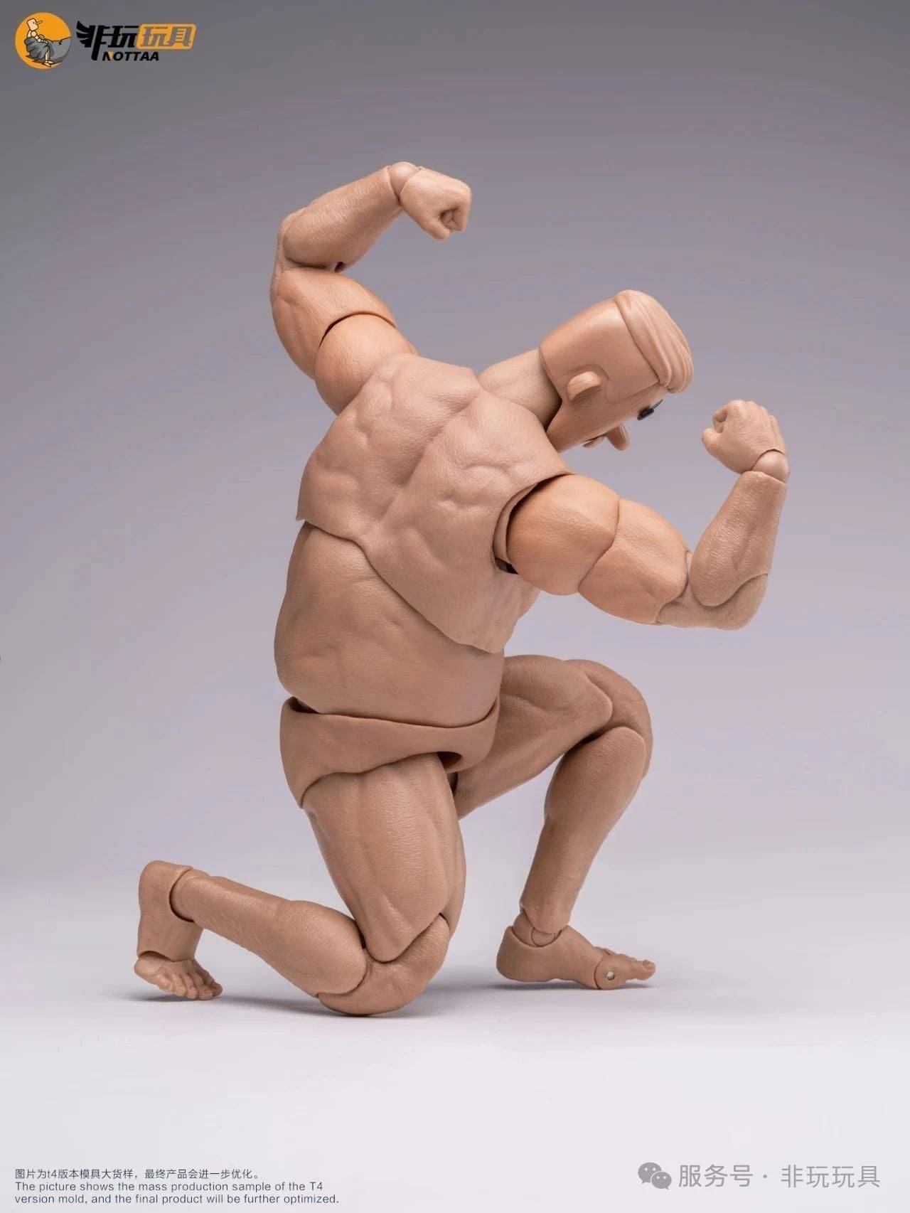 [สั่งจอง]nottaa 1/12 : Middle-aged square-headed man body (17ซม.)