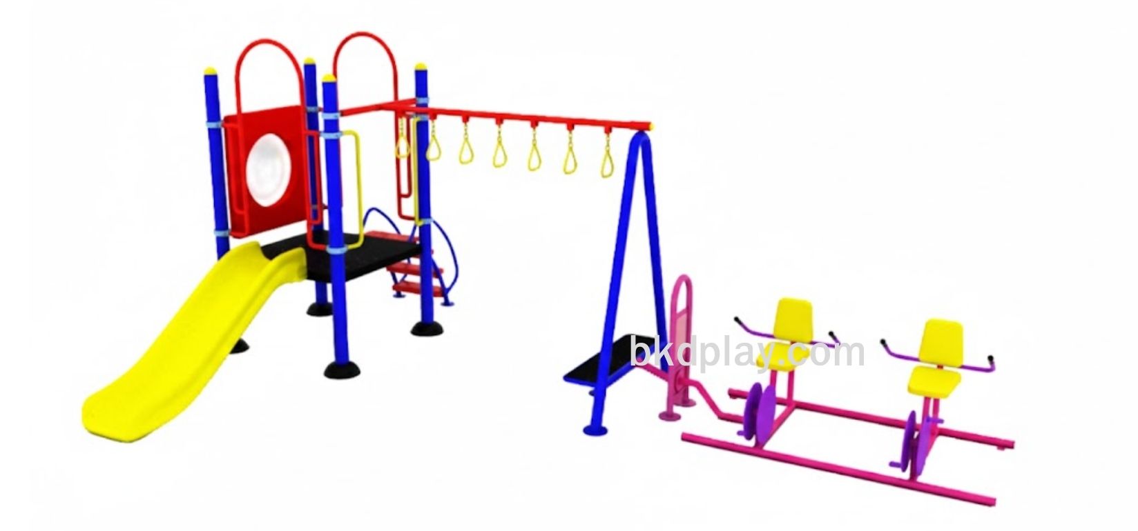 ชุดหอสไลด์ 80 + ห่วงโหน+จักรยานบัดดี้, เครื่องเล่นสนามกลางแจ้ง , เครื่องเล่นสนามแบบเหล็ก, OutdoorPlayground, ราคาโรงงาน สินค้าสั่งผลิต 10-20 วัน
