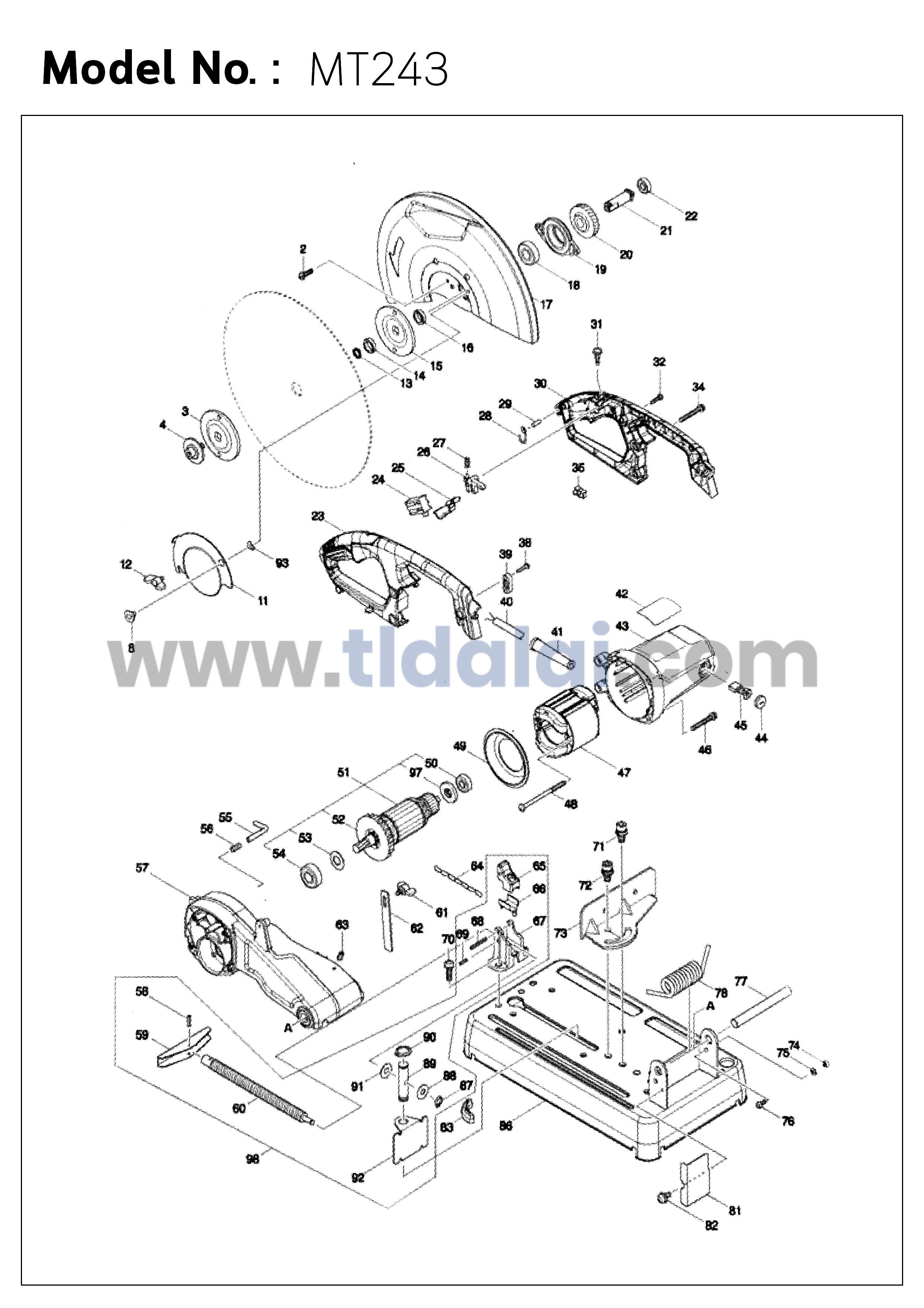 ปุ่มกดล็อคสวิทซ์ (แท้) (418138-1) แท่นตัดไฟเบอร์ Makita มากีต้า รุ่น M2401, B - Maktec มาคเทค รุ่น MT240, MT241, MT243 #31 (418138-1) (อะไหล่แท้ 100%) SWITCH BUTTON