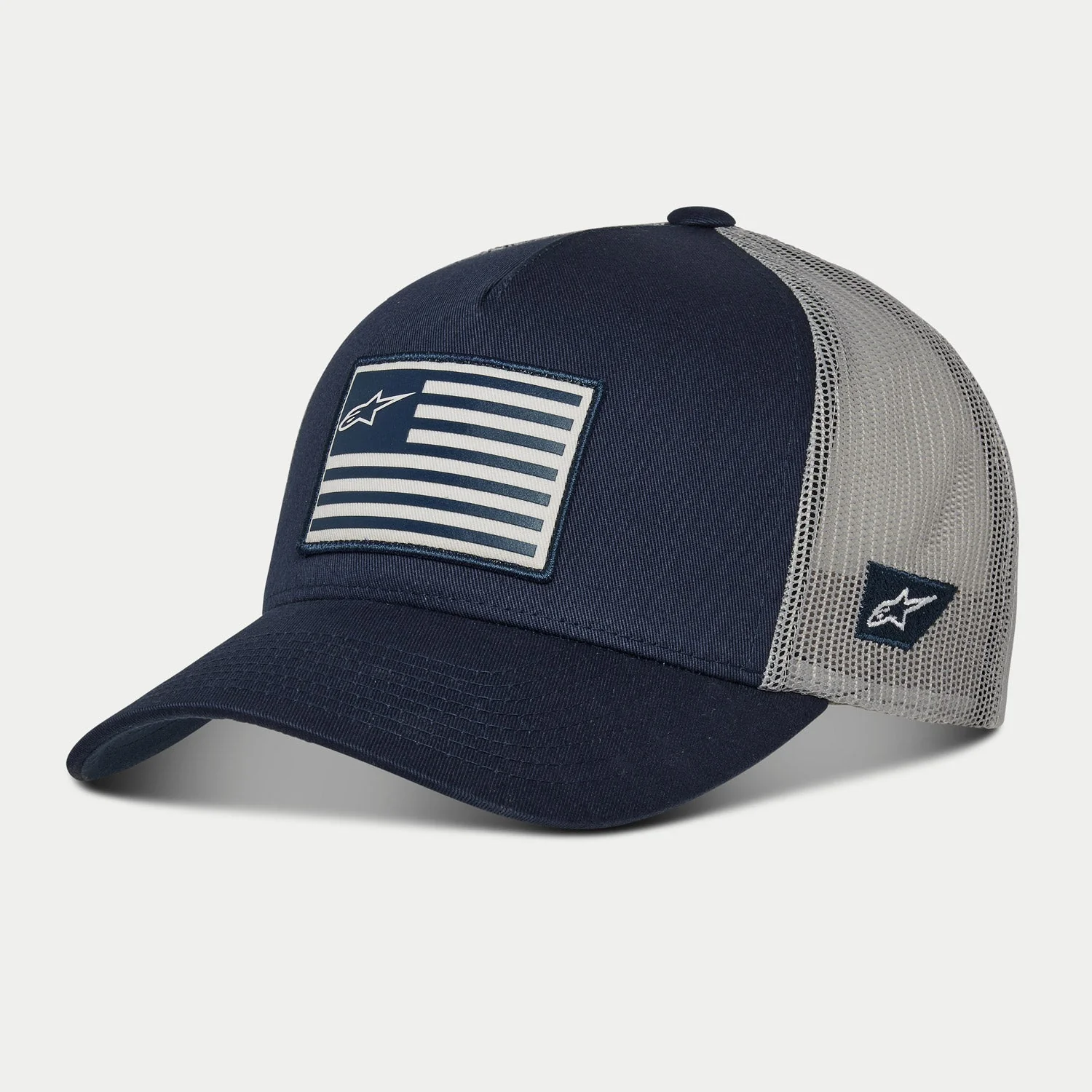หมวกแก๊ป Alpinestars Flag Snapback Hat - Navy/Grey