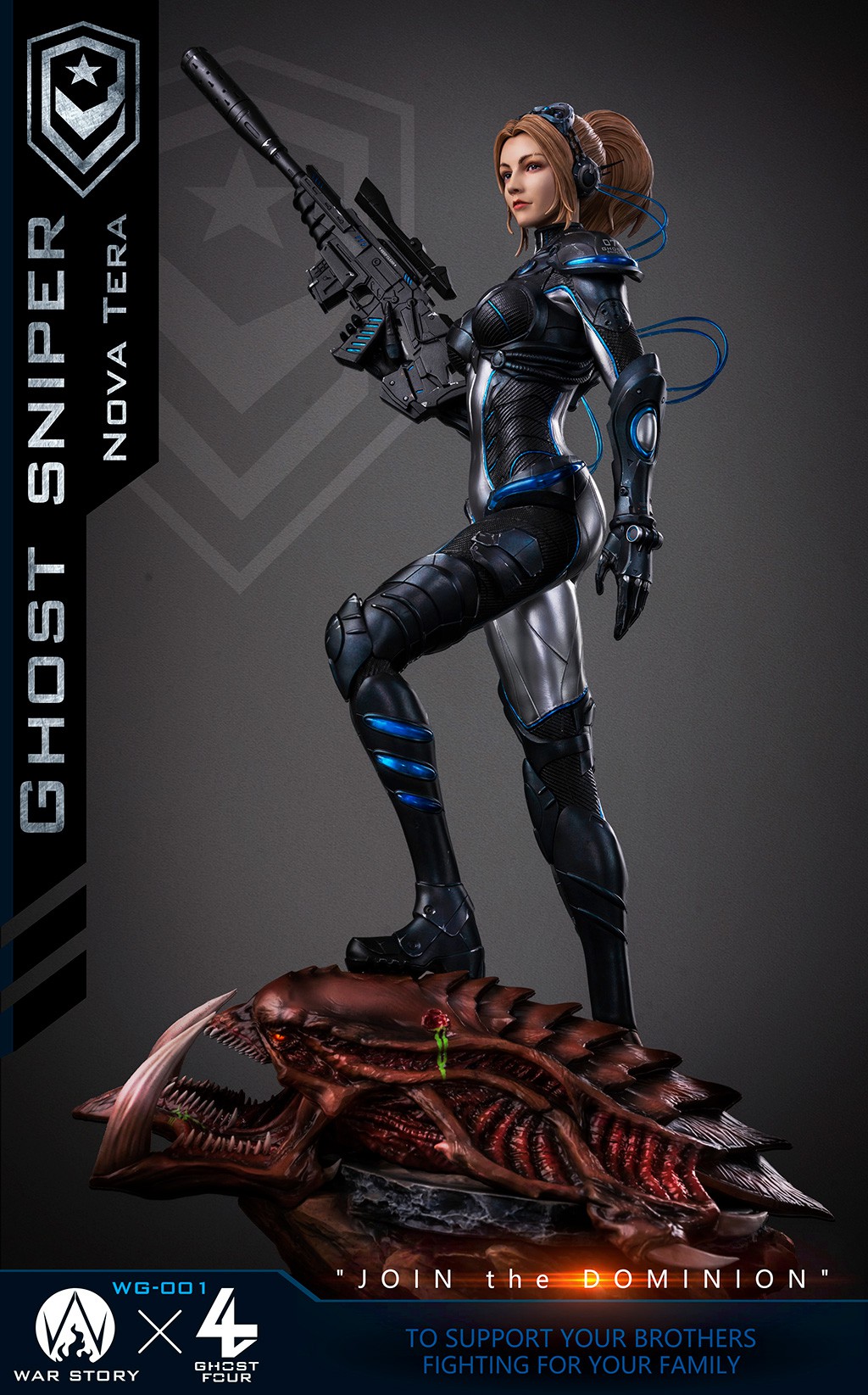 [สั่งจอง] WAR STORY X GHOST FOUR WG001 1/4 Scale : Ghost Sniper Nova Tera