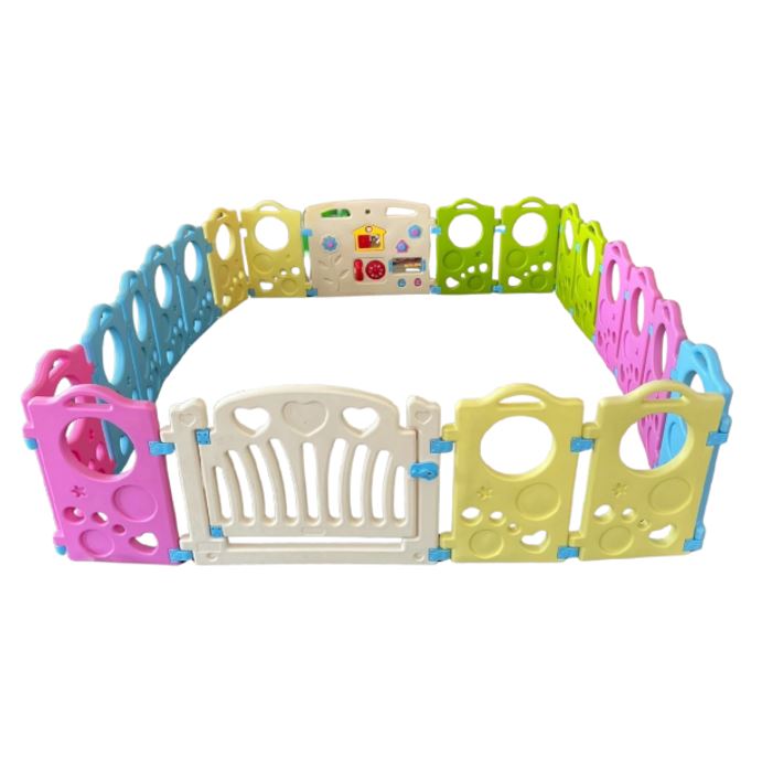 รั้วกั้นพลาสติก คอมโบหลากสี, คอกบอล ,บ่อบอลพลาสติก,คอกกั้น, รั้วกั้นเด็ก, พร้อมส่ง