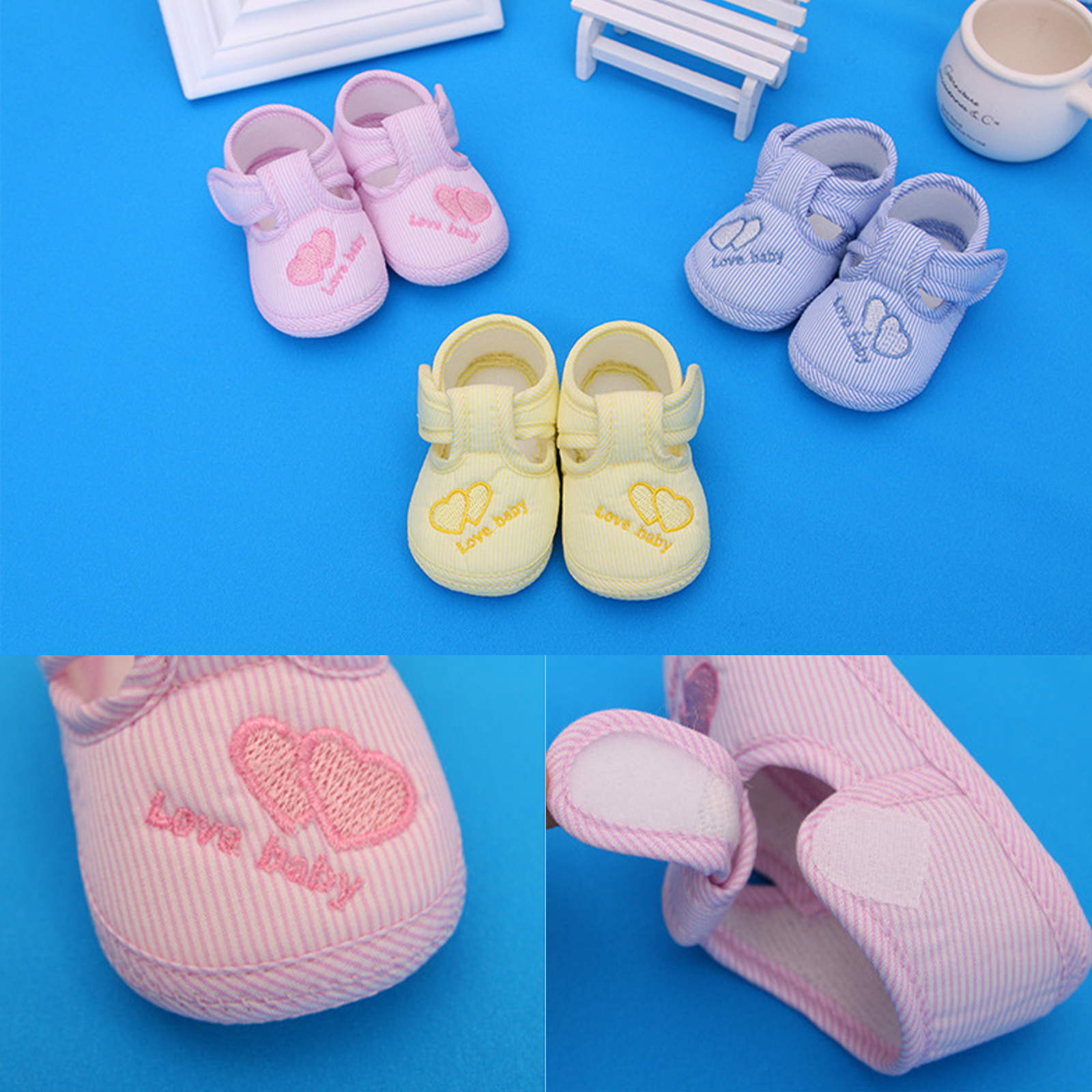 🔥Sale ลดราคา🔥 รองเท้าเด็กอ่อน Set-2 มงเชือก/สิงจีน/หัวใจคู่/หัวใจBaby สำหรับเด็กอายุ 0-1 ปี มีให้เลือก3ขนาด น้ำหนักเบา ไม่กัดเท้า ดีไซน์สวยงาม