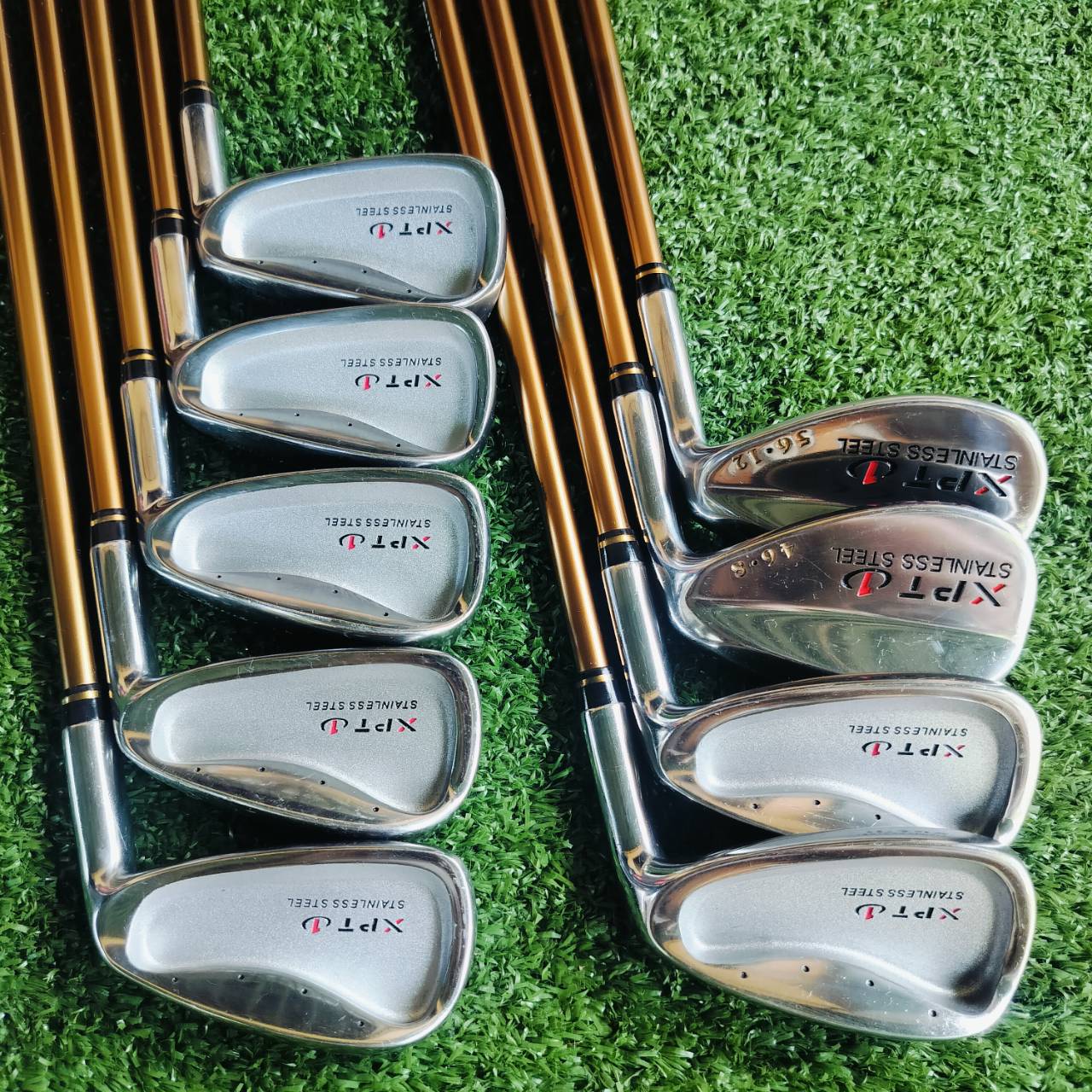 ชุดเหล็ก PROKENNEX XPT 1 เหล็กญี่ปุ่นคุณภาพดี ราคาสุดพิเศษ!!! ได้เหล็ก 3-9 PW SW ครบชุดเต็มข้อ!!! ใบเหล็ก CAVITY ตีง่าย การจายน้ำหนักดีมาก ไม้กอล์ฟมือสอง ของแท้ BY NakaraLuxurious