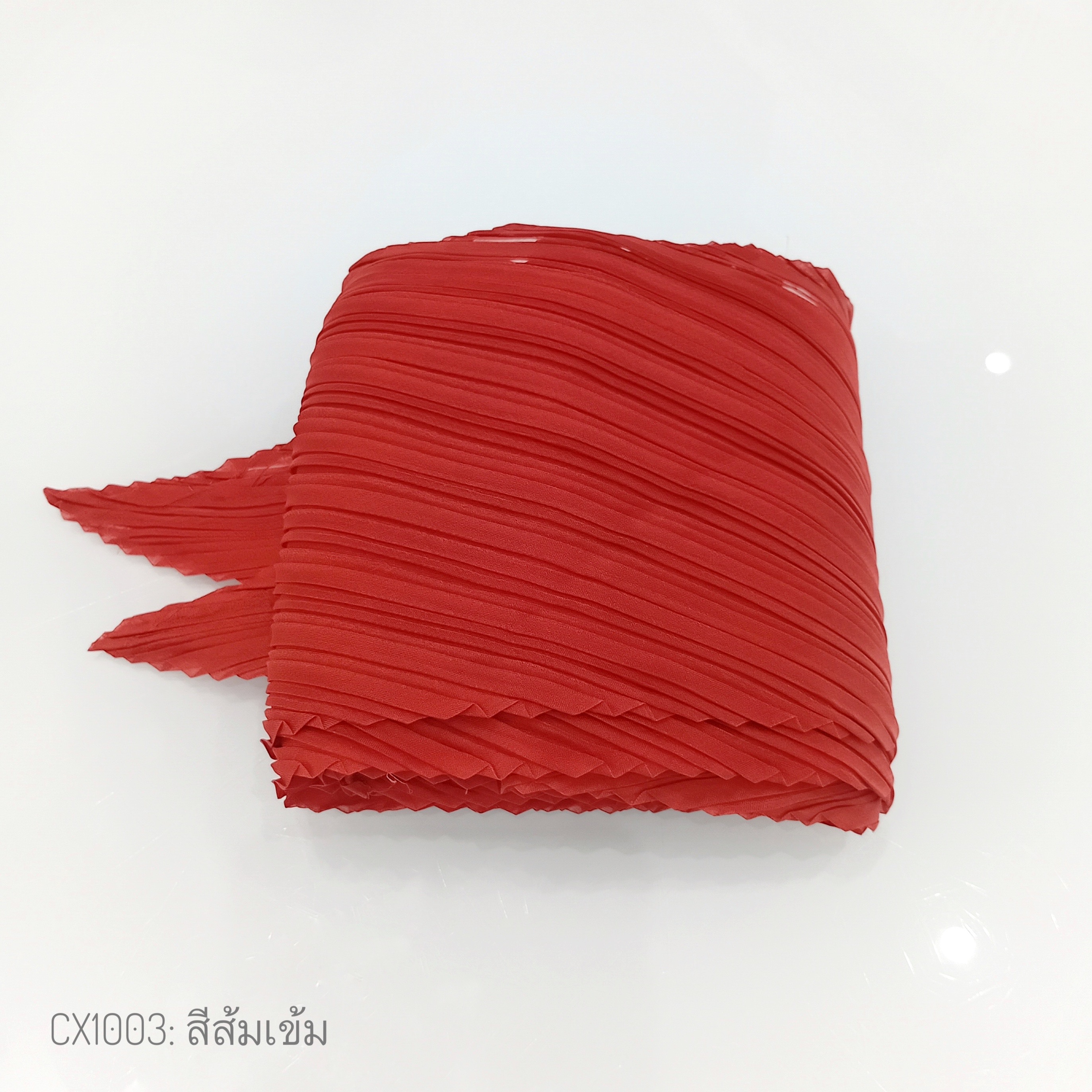2MUAY CX1003 ผ้าพันคออัดพลีท BASIC PLEATED SCARF 21 สี