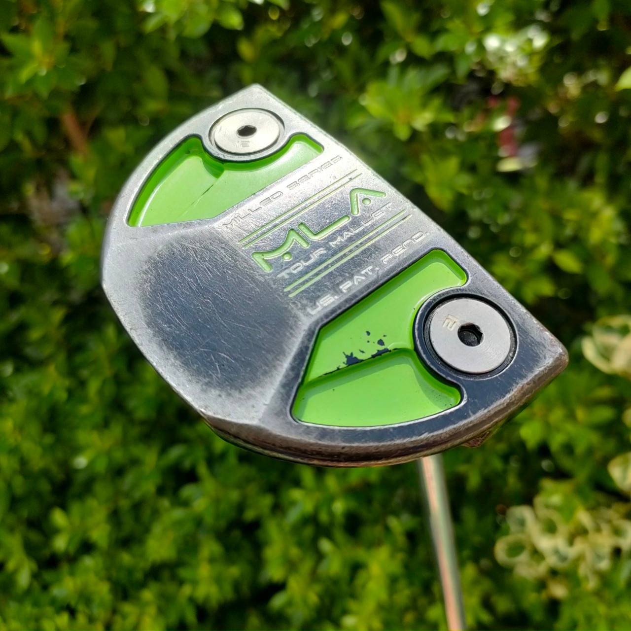 PUTTER MLA MILLED SERIES TOUR MALLET ความยาว 34 นิ้ว ** กริฟมีตำหนิ กริฟเสื่อมสภาพ ** พัตเตอร์ที่มีประสิทธิภาพอย่างแท้จริง ไม้กอล์ฟมือสอง ของแท้ BY NakaraLuxurious