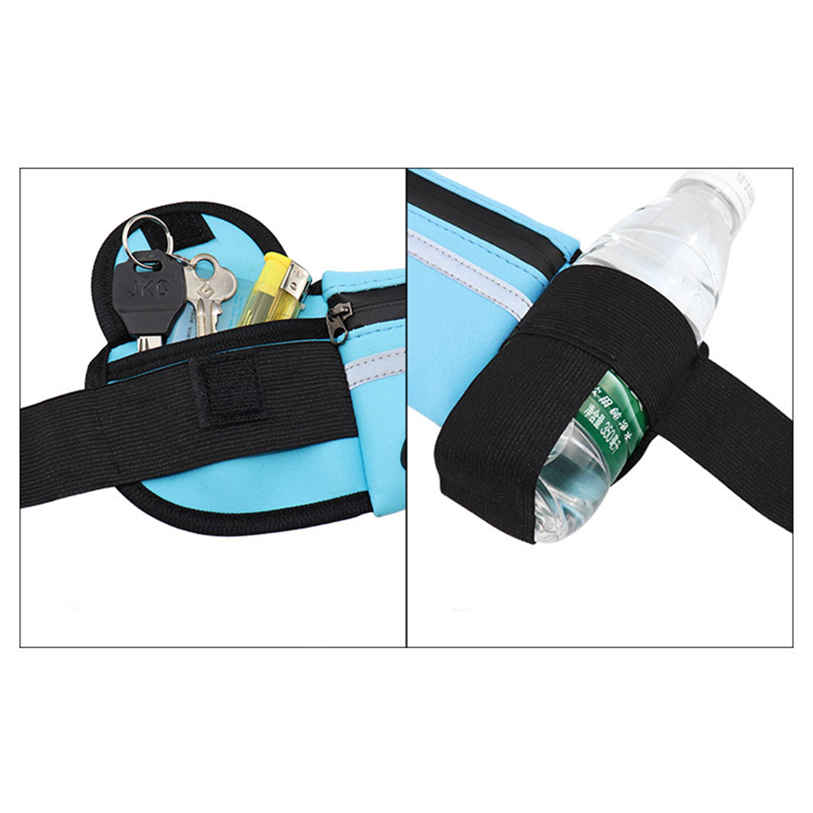 กระเป๋าวิ่งคาดเอว 6.5นิ้ว มีให้เลือก 5สี ช่องใส่กว้าง มีช่องใส่ขวดน้ำ มีช่องหูฟัง ดีไซน์สวย