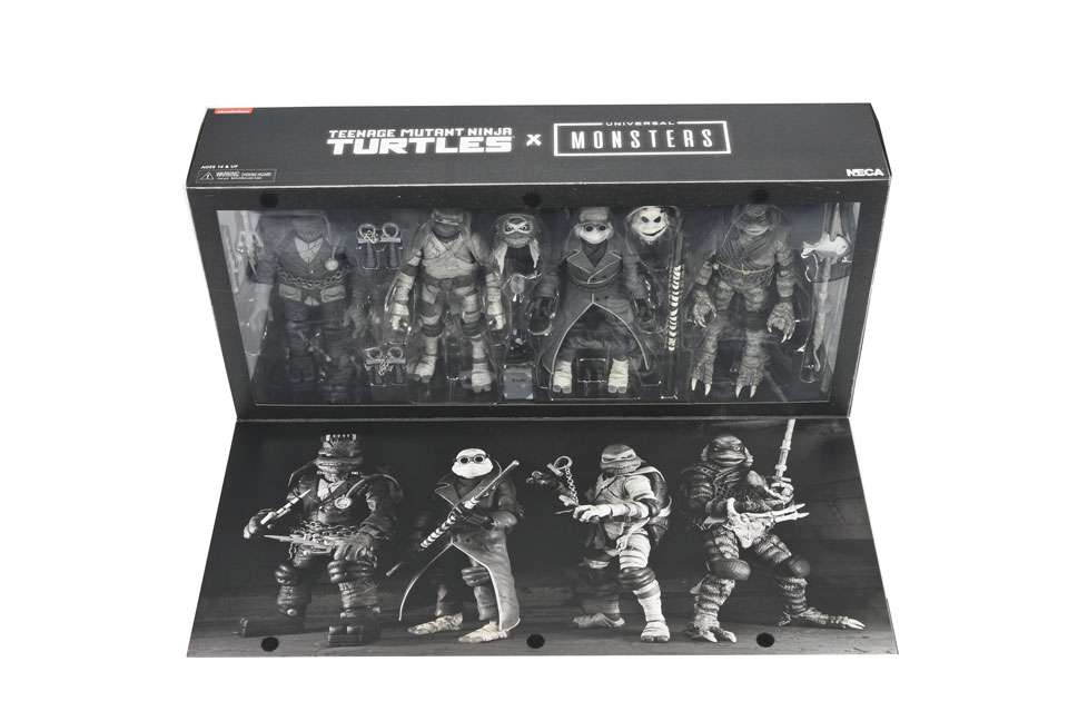 [สั่งจอง]NECA 7" : Universal Monsters x TMNT 4 Pack B/W