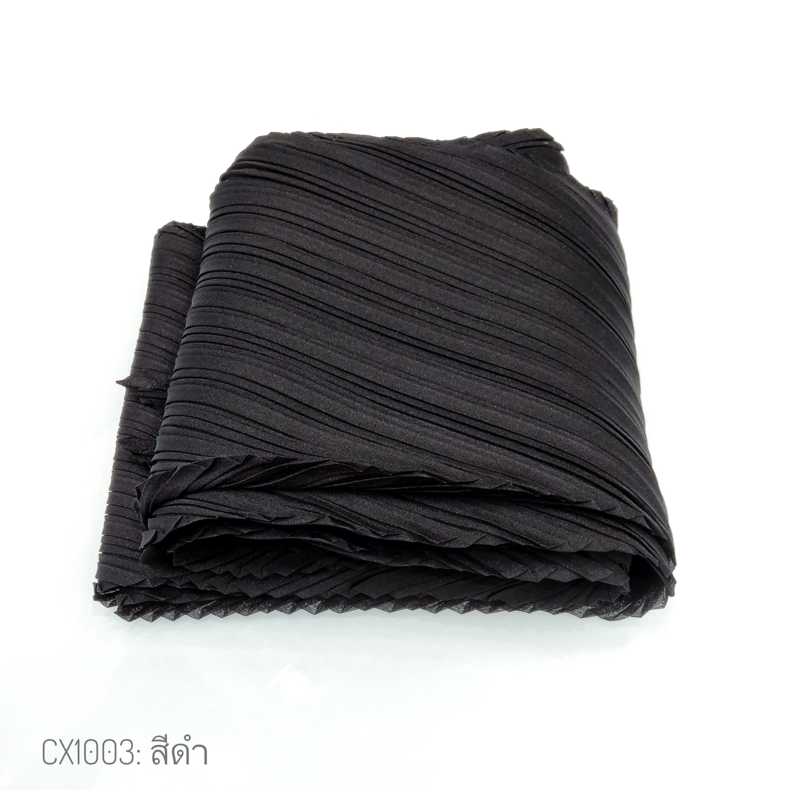 2MUAY CX1003 ผ้าพันคออัดพลีท BASIC PLEATED SCARF 21 สี
