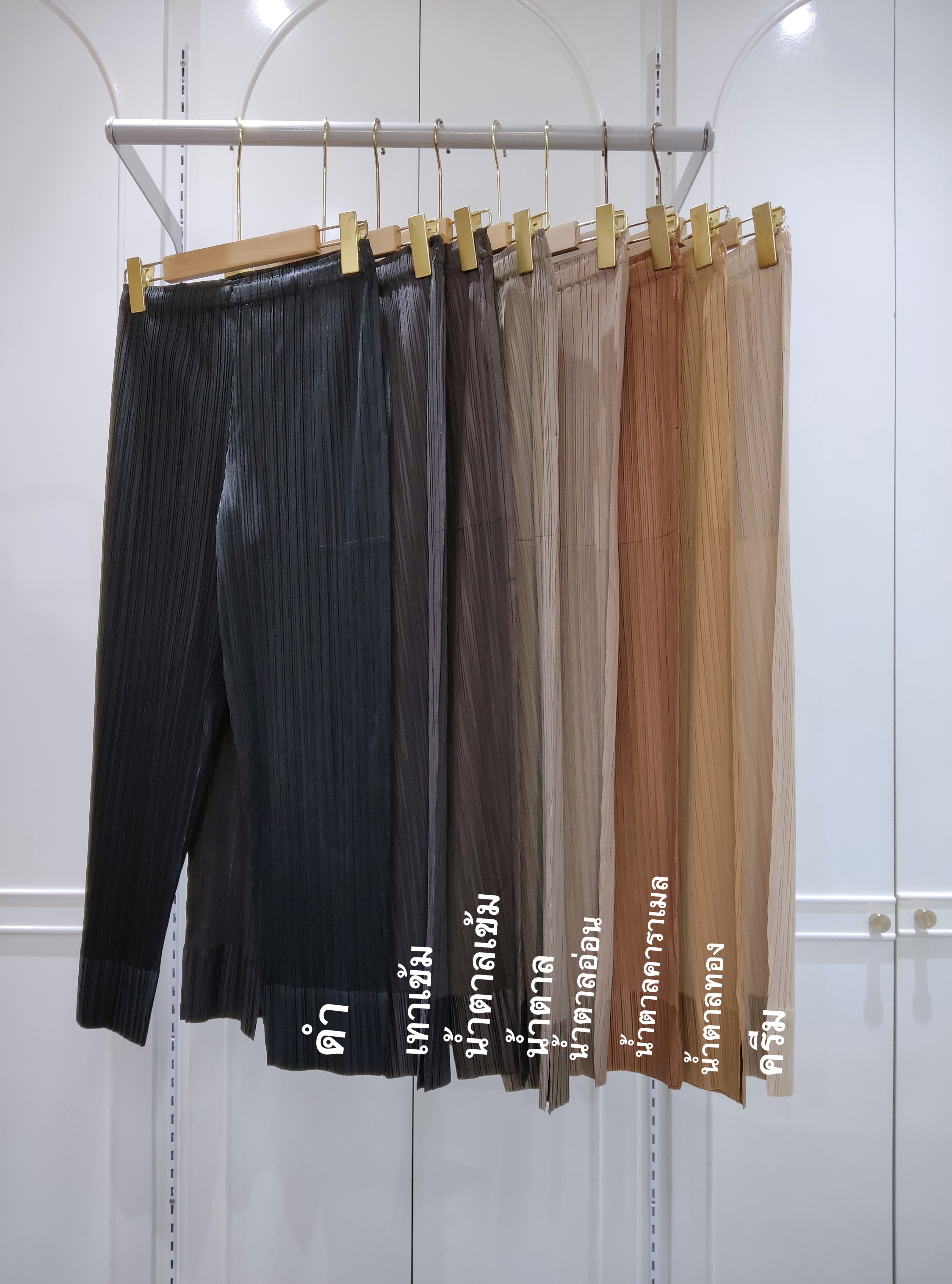 ยาว 34 นิ้ว 2MUAY รุ่น GM7258 กางเกงอัดพลีท SLIM FIT PLEATED PANTS 55 สี FREE SIZE