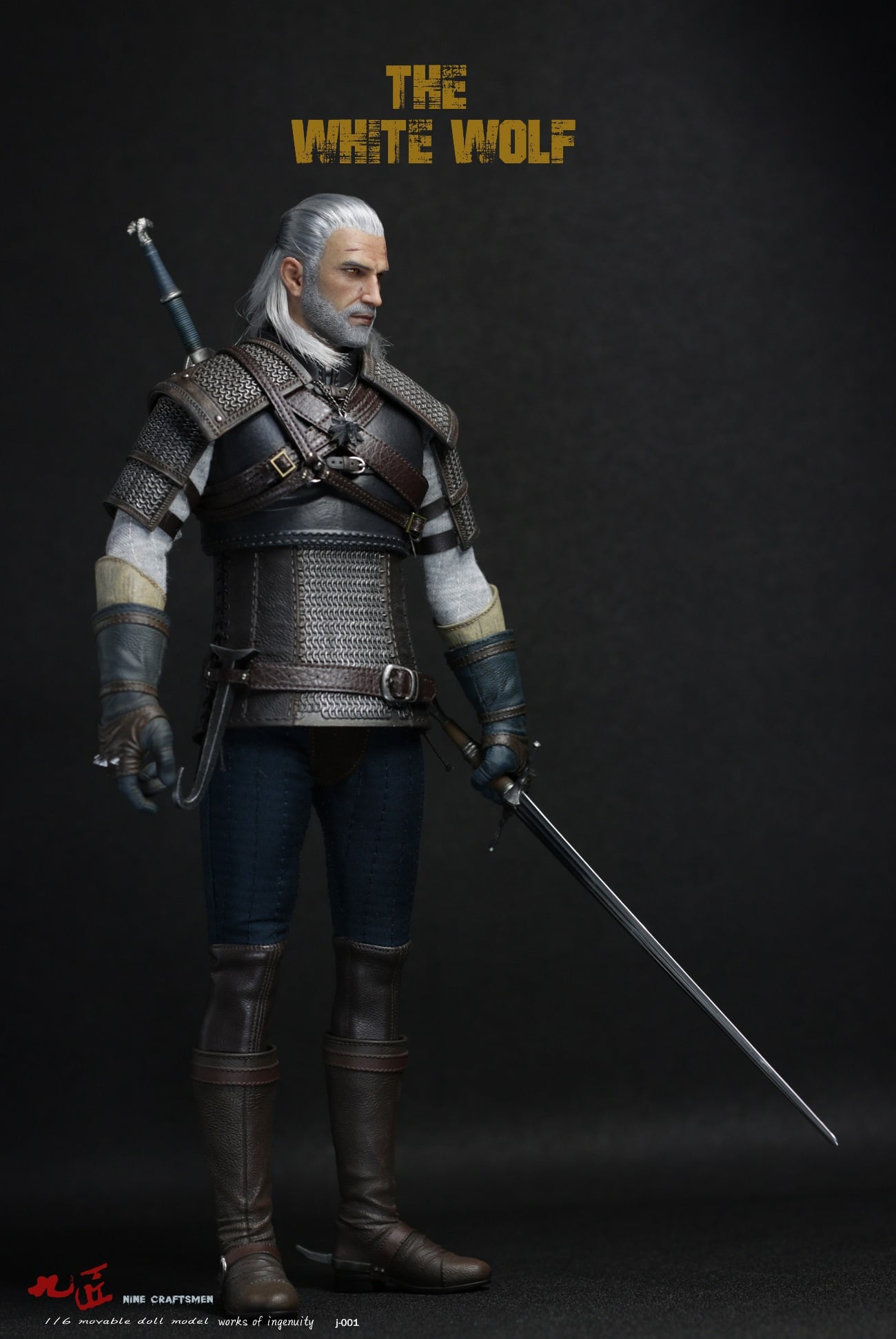 [พร้อมส่ง ]Nine Craftsmen J-001 1/6 : White Wolf Action Figure