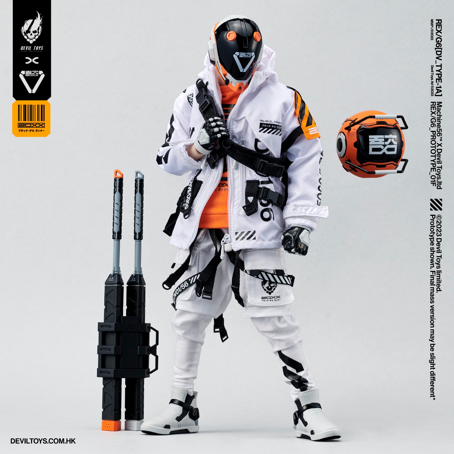 [สั่งจอง] Devil Toys X Machine 56 1/6 : REX/G6[DV_TYPE-1A](white)
