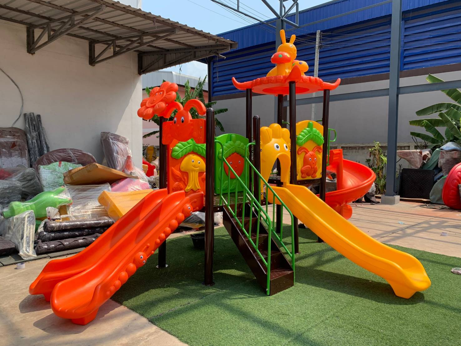 เครื่องเล่นสนามกลางแจ้ง,ชุดกระต่ายซุปเปอร์สไลด์, ครุภัณฑ์สนามเด็กเล่น, สพฐ,โครงการโรงเรียนประชารัฐ ศูนย์พัฒนาเด็กเล็ก playground,สไลเดอร์,ของเล่นเสริมพัฒนาการ,เครื่องเล่นสนาม, สนามเด็กเล่น