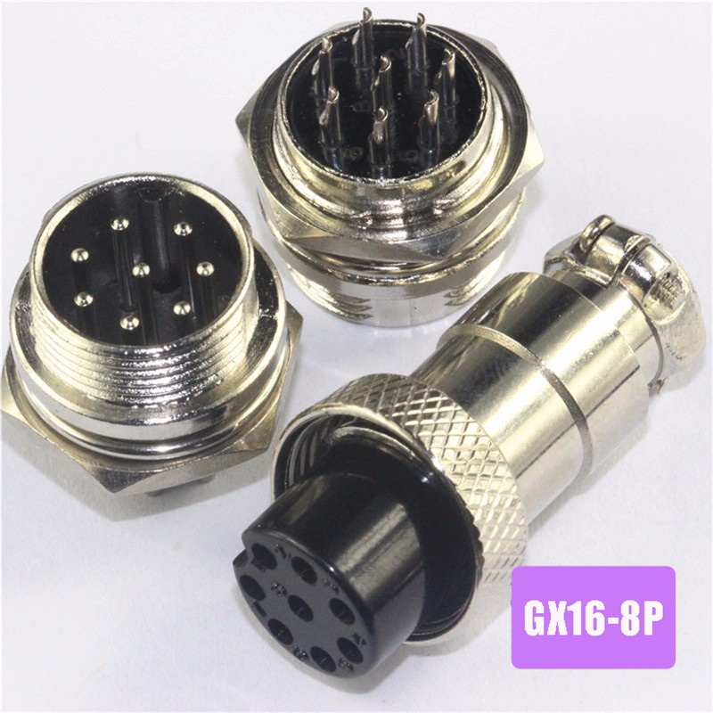 ปลั๊กเหล็ก GX16 - 8 PIN Male & Female - Connectors Socket Aviation Plug