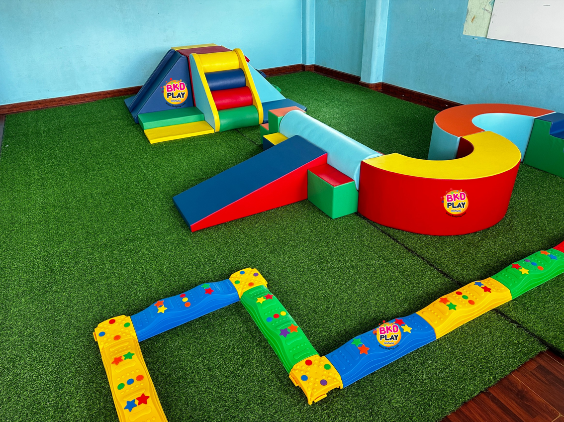 ชุดตัวSสูง35ซม.ทางเดินฝึกการทรงตัว-พัฒนาการนุ่มนิ่ม ทางเดิน pvc, ตัวS เบาะนุ่มนิ่ม หนัง soft play, indoor playground เครื่องเล่นสนามในร่ม kidzone มุมเด็ก