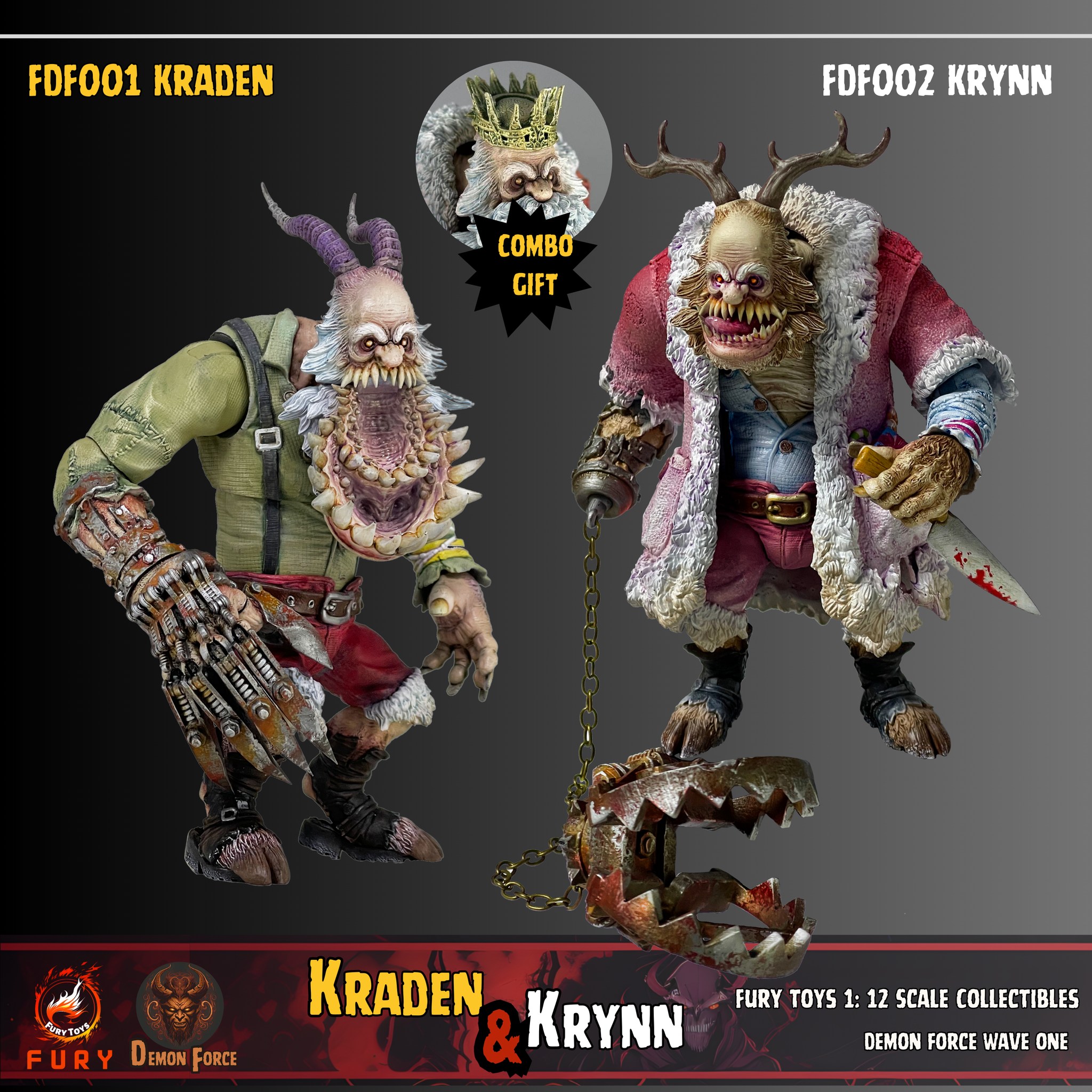 [สั่งจอง]Fury toys Demon Force wave 1 : 1/12 The brother 7" action figure