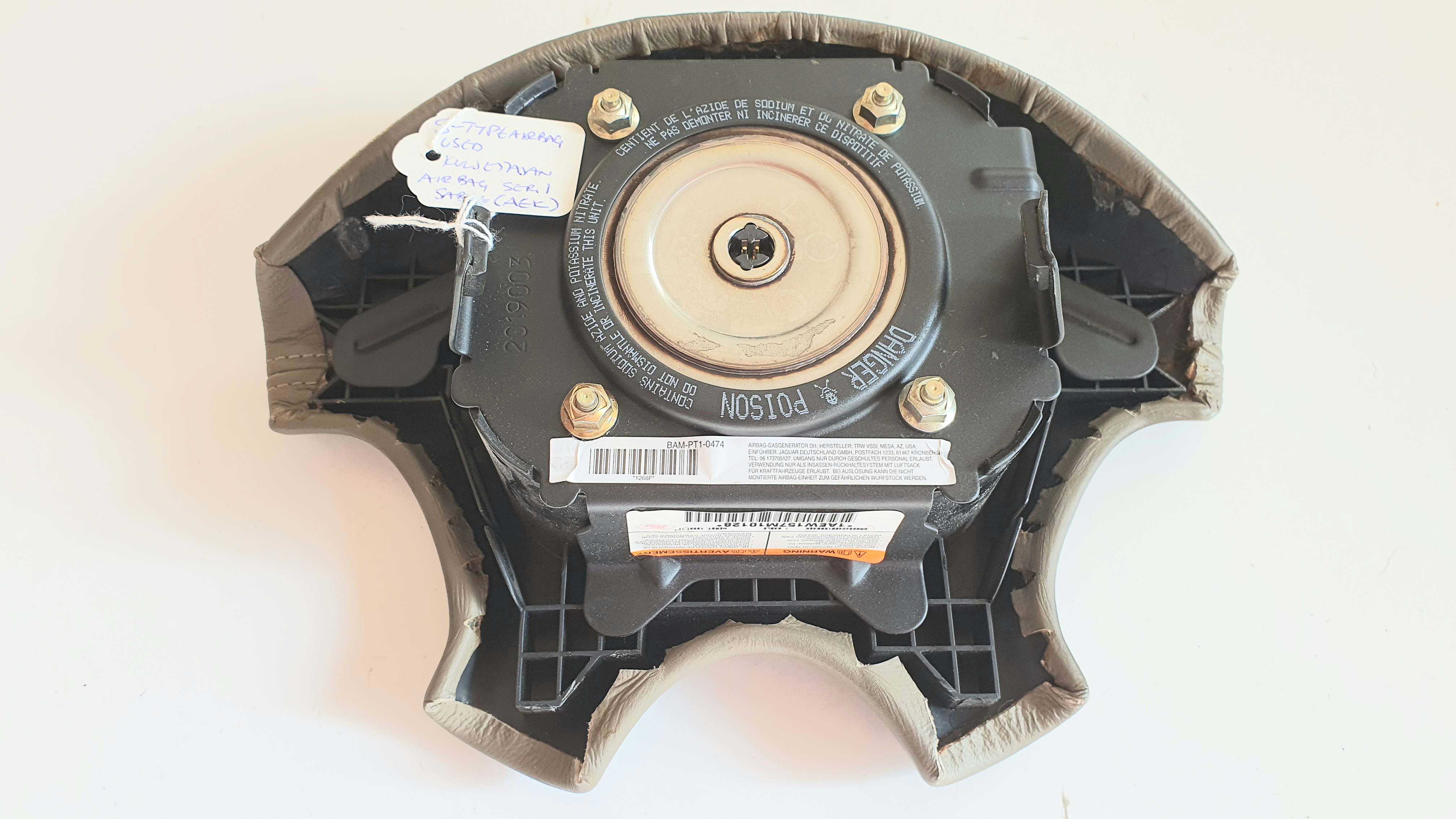 Kuljettajan airbag S-Type ser.1 SABLE (AEK) Käytetty =50e