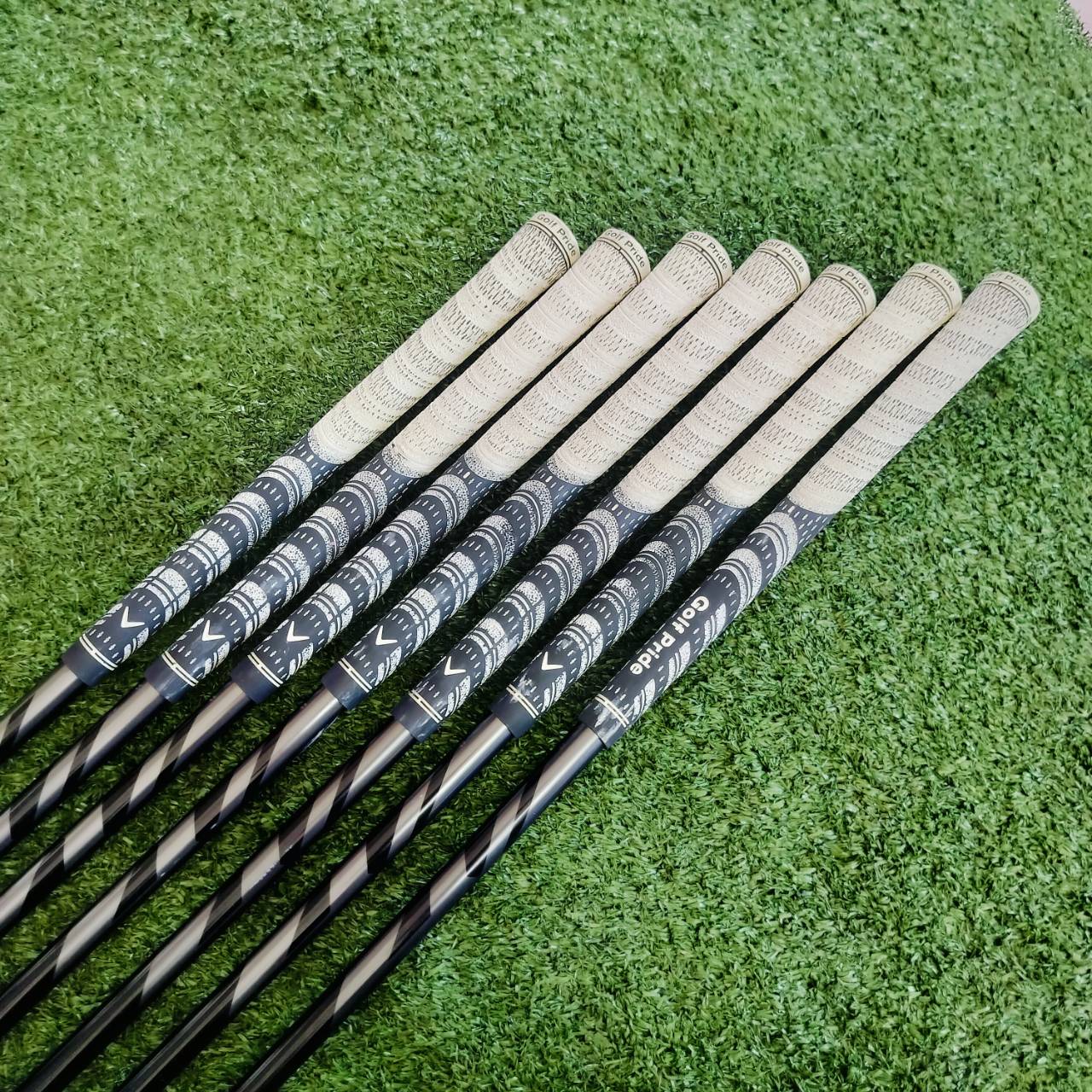 ชุดเหล็ก Callaway APEX FORGED ** Pro Combo Set ** เหล็กยาวและเหล็กสั้นไม่เหมือนกัน ก้าน FUJIKURA MCI FLEX R ไม้กอล์ฟพรีเมี่ยมมือสอง ของแท้ By NakaraLuxurious