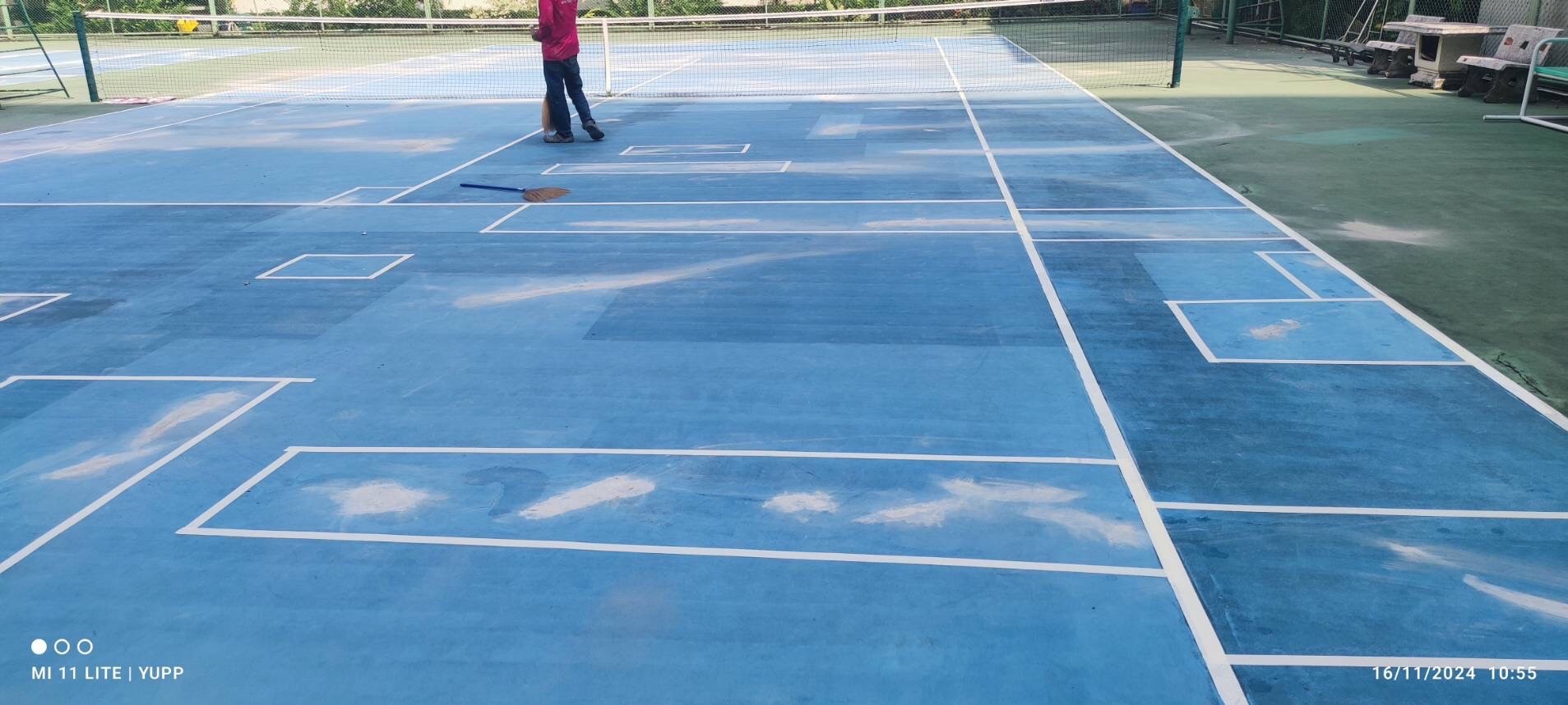 งานซ่อมแซมสนามเทนนิส รพ.ศิริราช