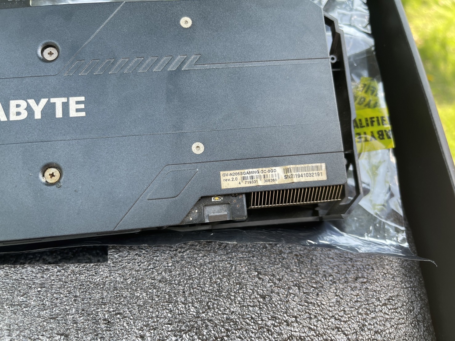 การ์ดจอแสดงผล Gigabyte RTX2060 Super 8GB ประกันศูนย์หมด 21-5-2023 มือสองสภาพดี ประกันร้าน 1 เดือน