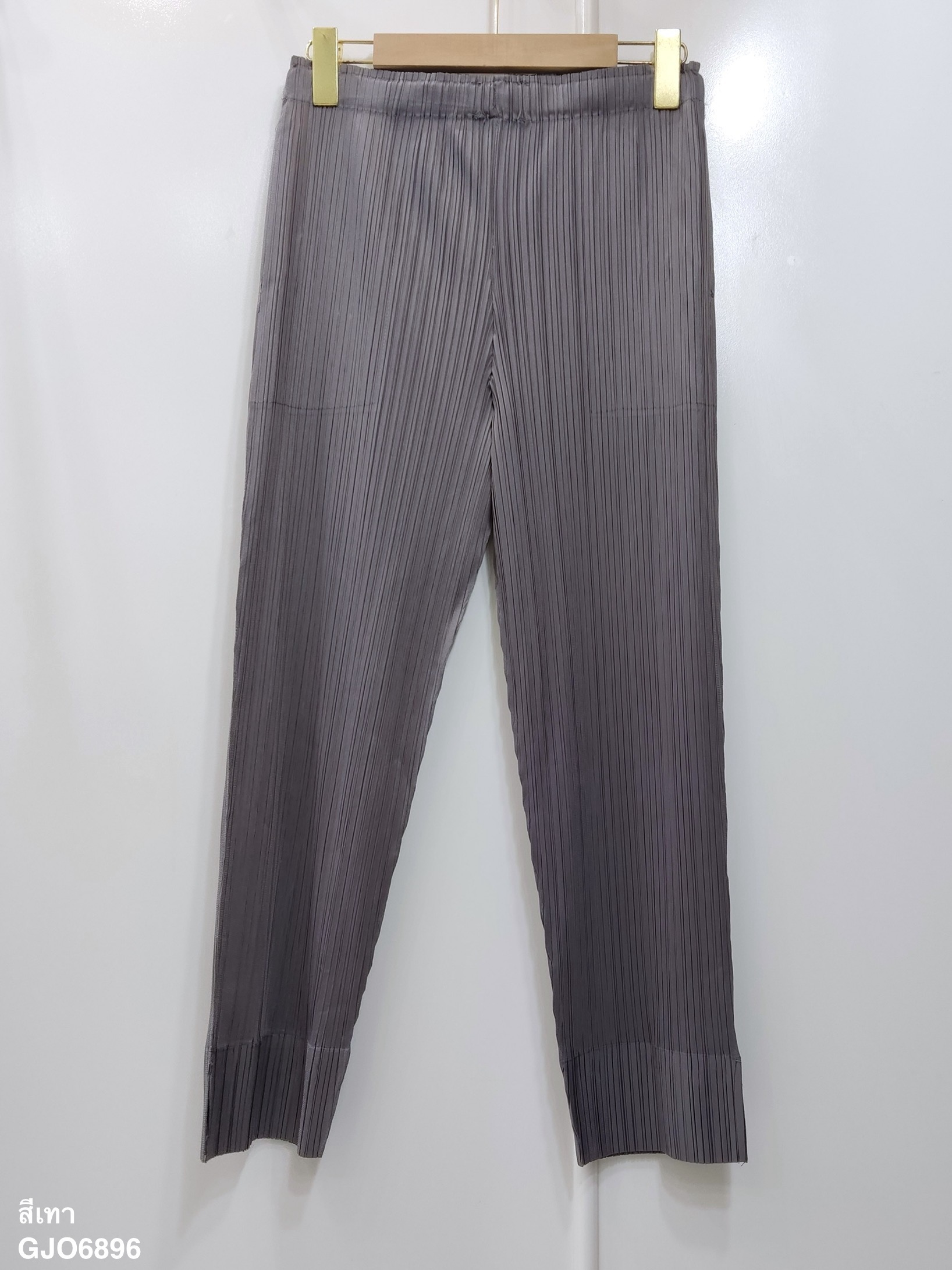ยาว 34นิ้ว!! 2MUAY BASIC รุ่น GJO6896 SLIM FIT PLEATED PANTS กางเกงผู้หญิง กางเกงอัดพลีท 14สี FREE SIZE