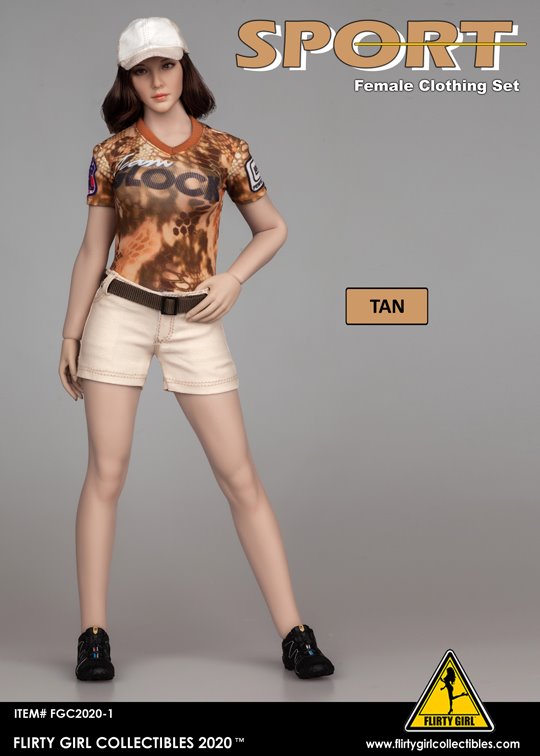 [สั่งจอง]FLIRTY GIRL COLLECTIBLES FGC2020 1-8 1/6 SPORT- Female clothing sets