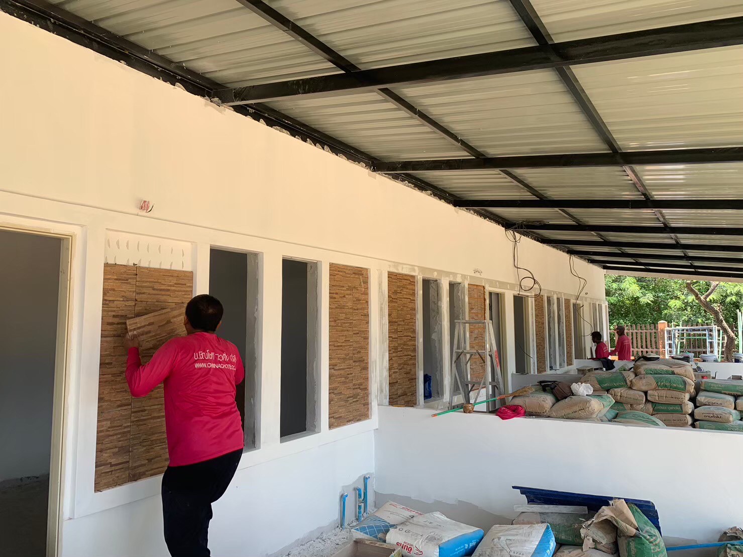 งานก่อสร้างห้องแถว จำนวน5ห้อง อ.บ้านโป่ง จ.ราชบุรี