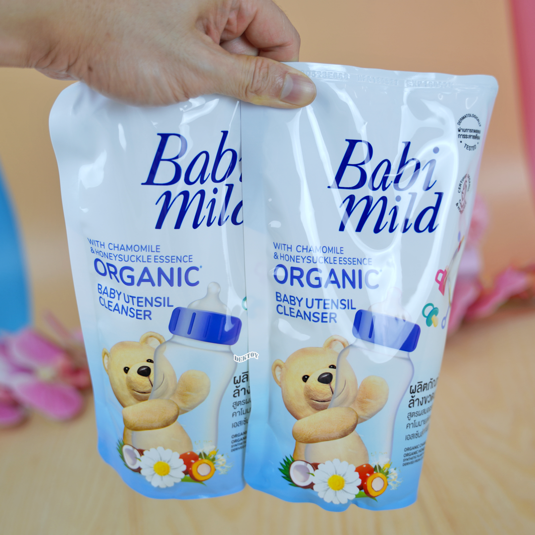 2 ถุง Babimild เบบี้มายด์ น้ำยาล้างขวดนมชนิดเติมรีฟิล 570 มล.